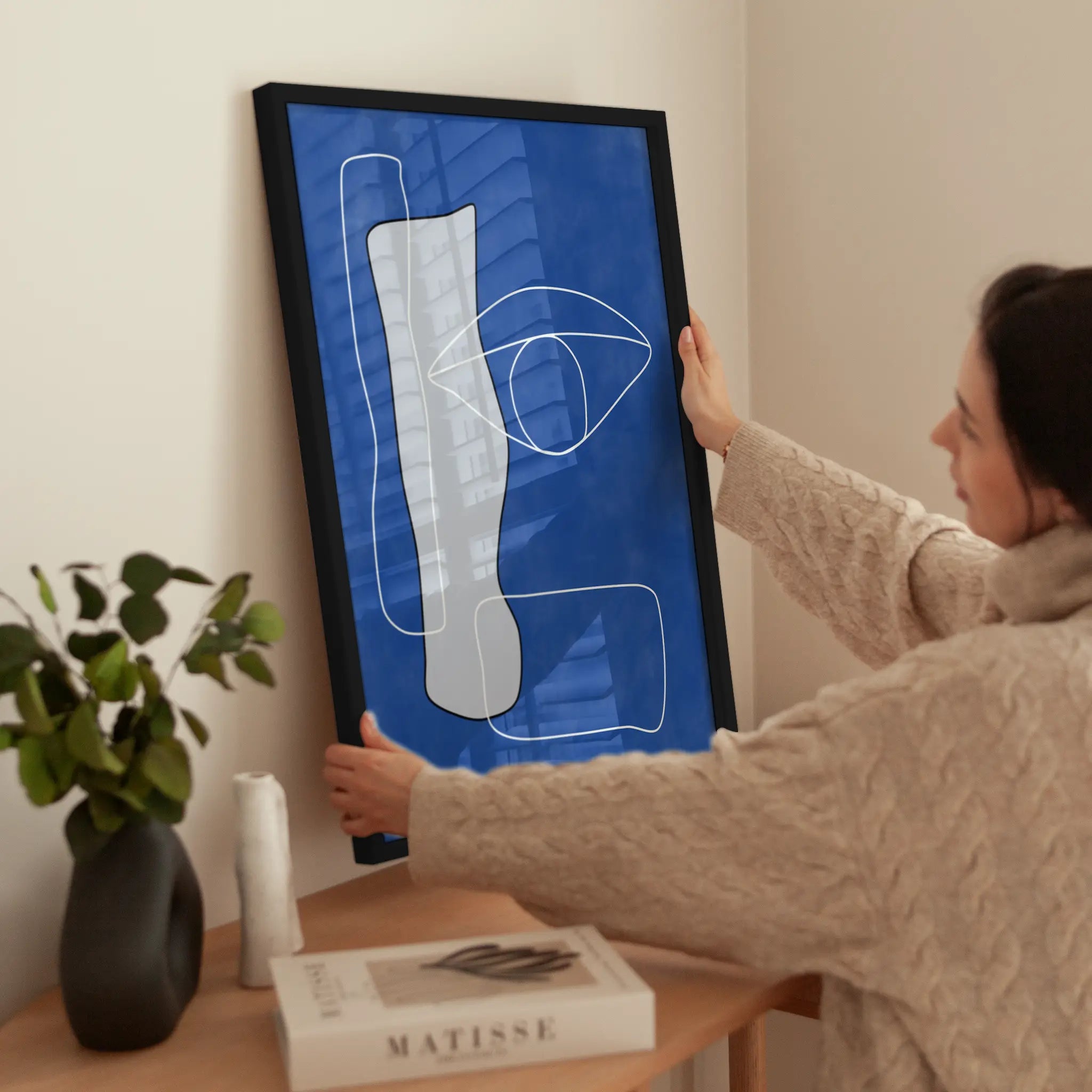 Abstract Eye wird aufgehängt