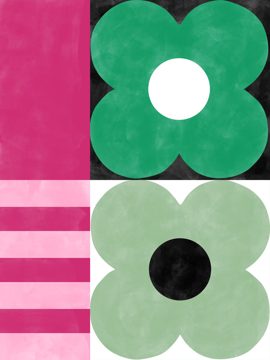 Abstract Flower Composition No1 Poster