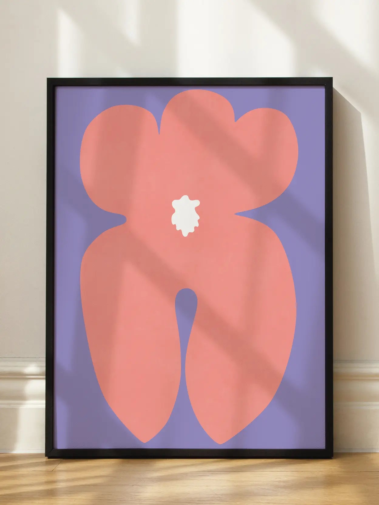Abstract Flower Shape Poster