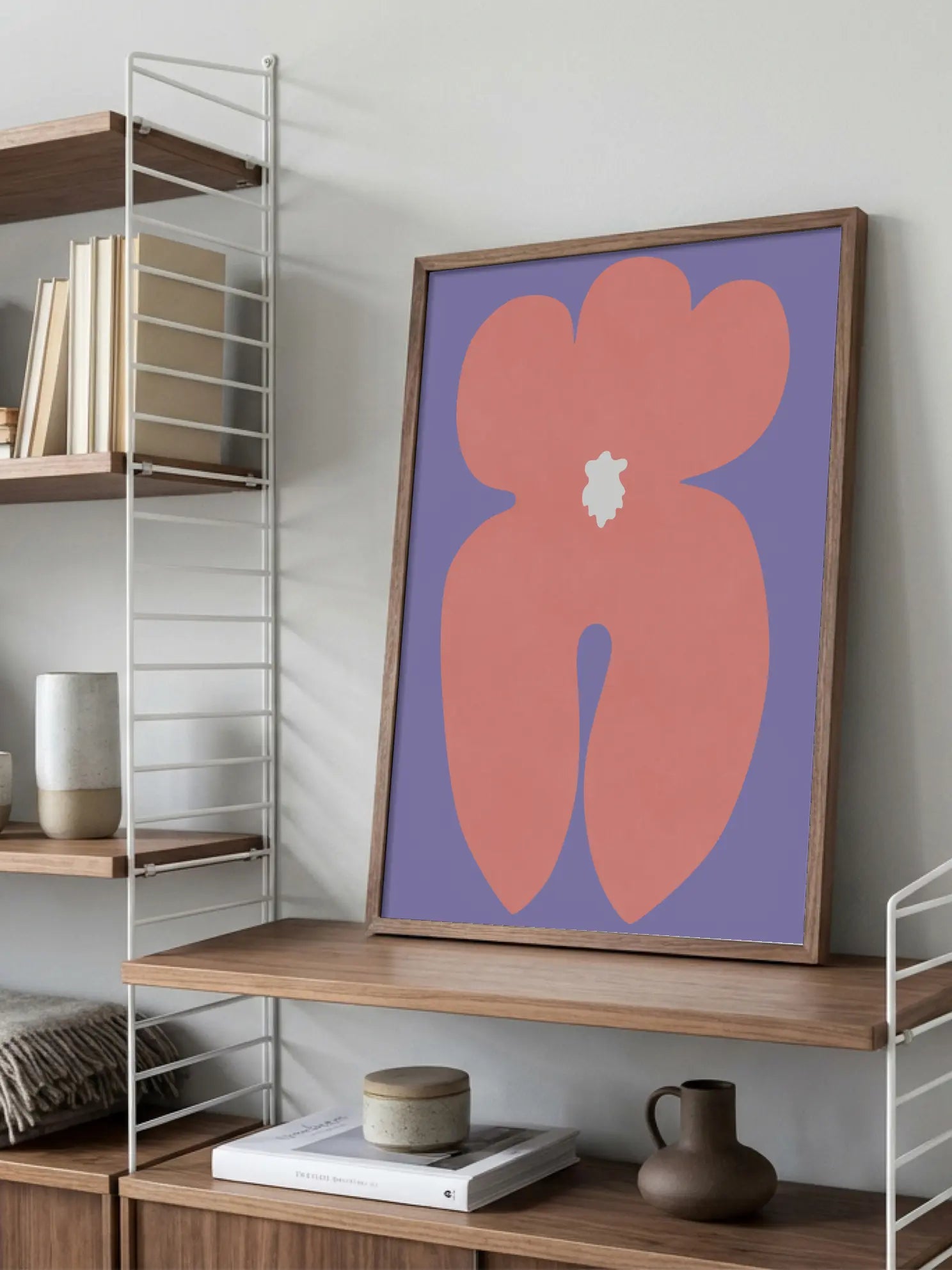 Abstract Flower Shape Poster