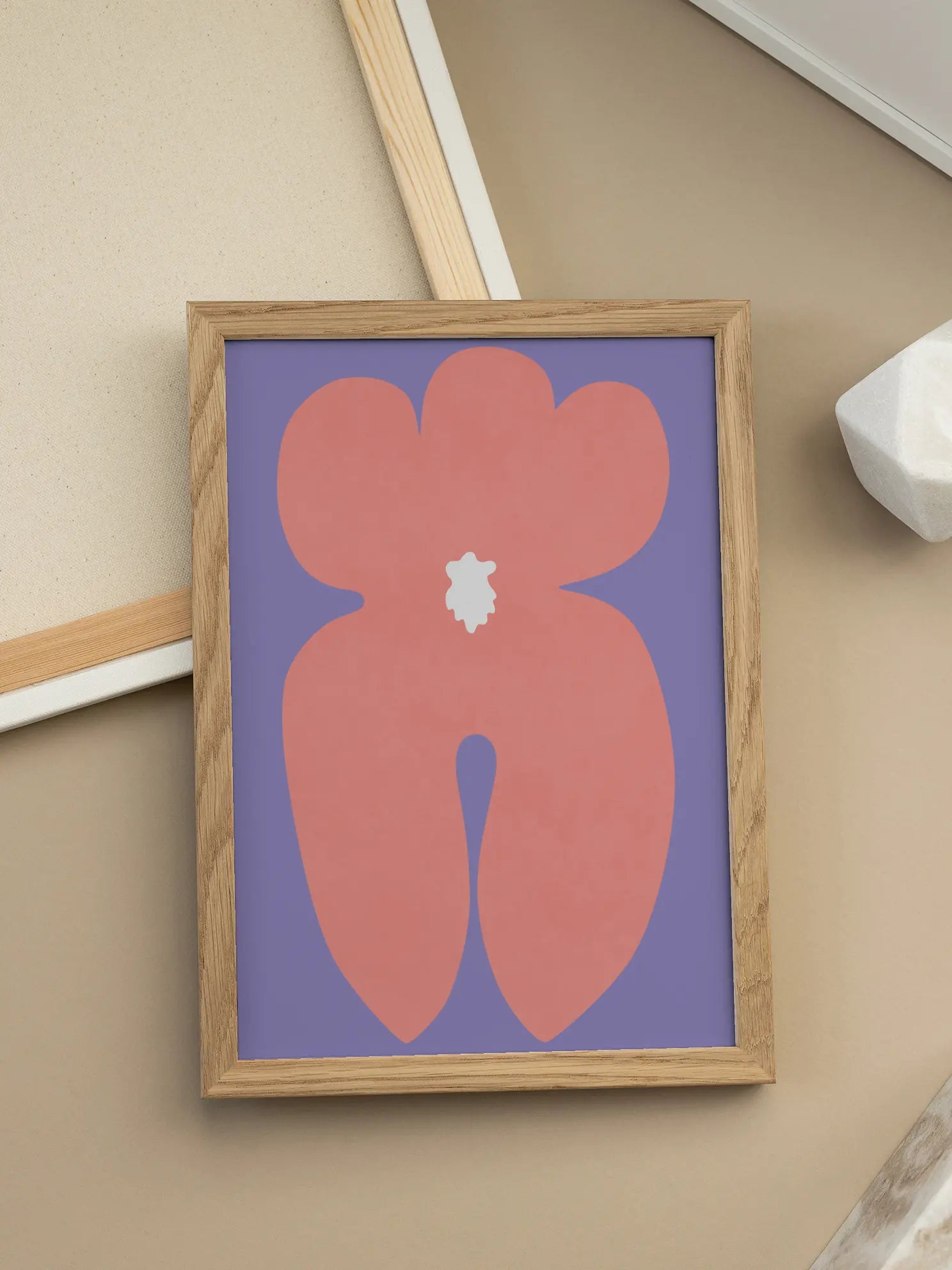 Abstract Flower Shape Poster