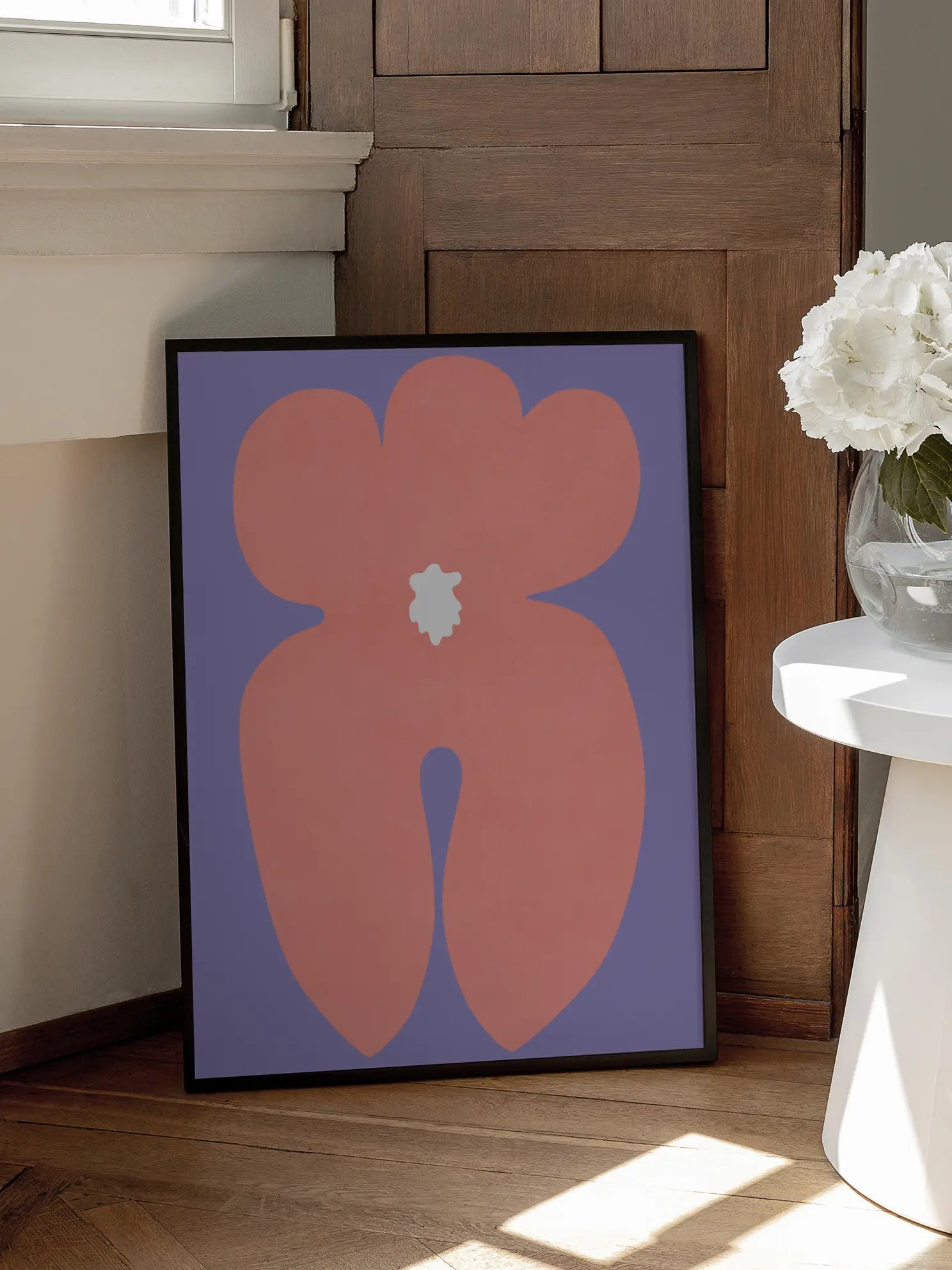 Abstract Flower Shape Poster