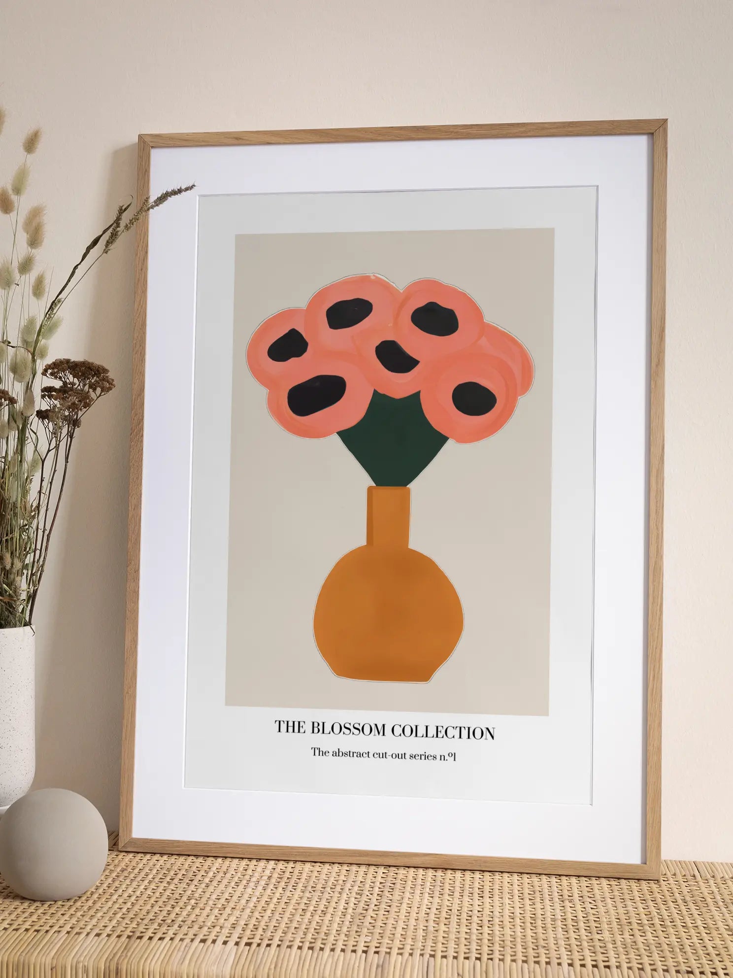 Abstract Flower Vase Poster