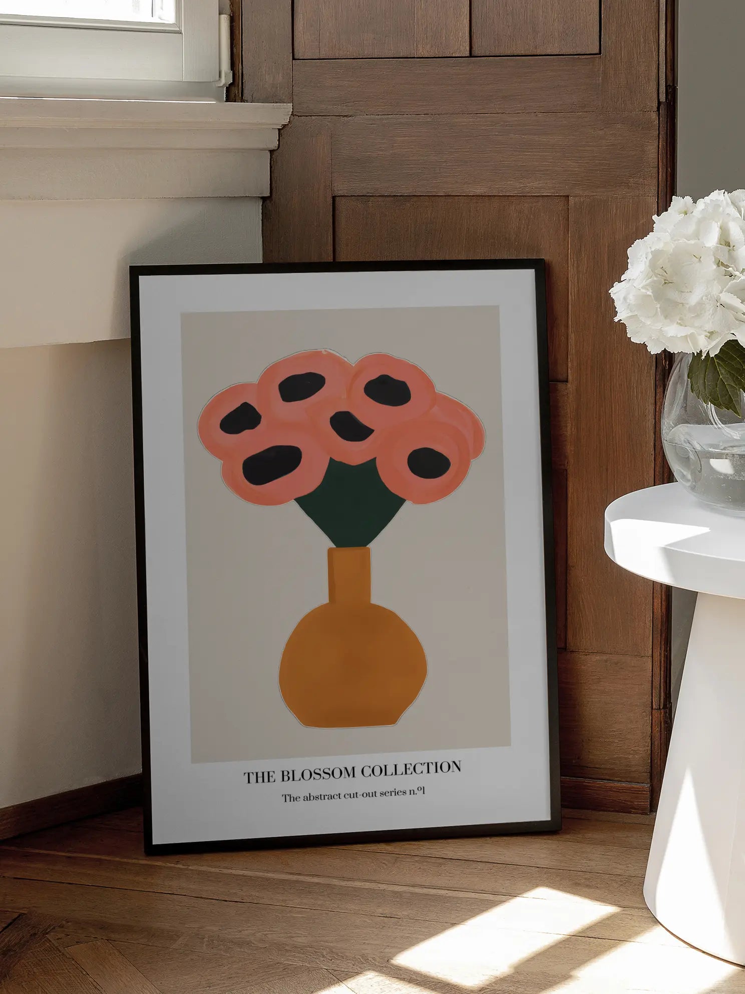 Abstract Flower Vase Poster