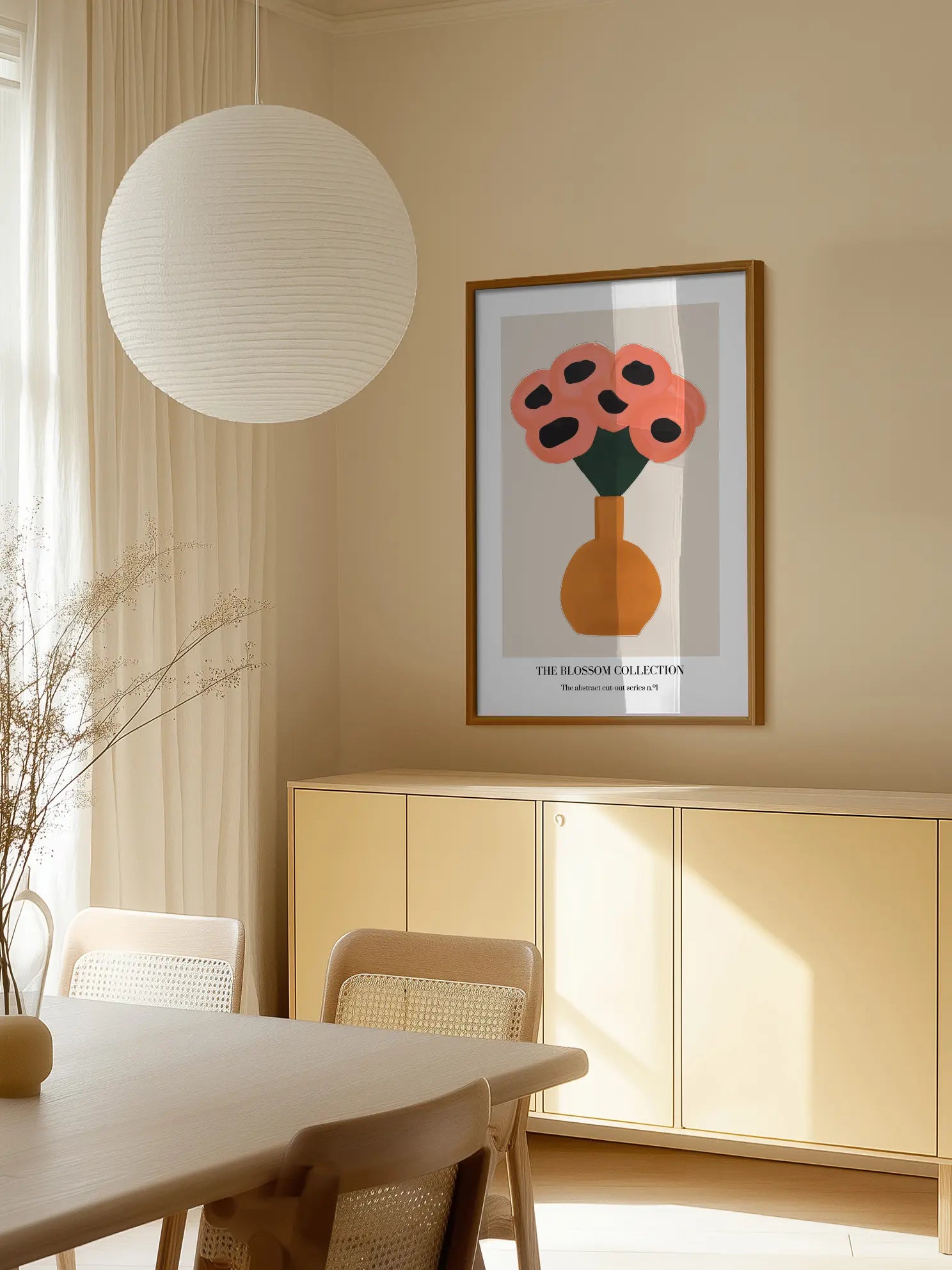 Abstract Flower Vase Poster