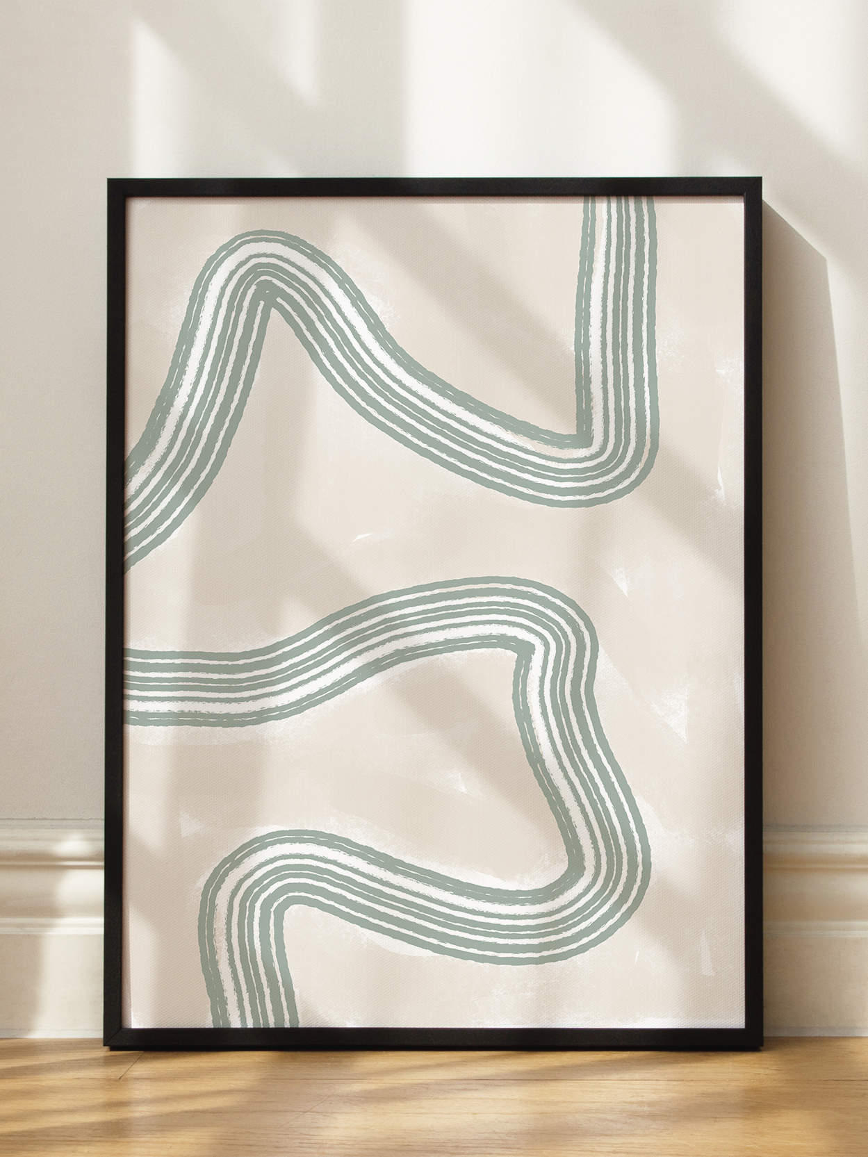 Abstract Green Lines