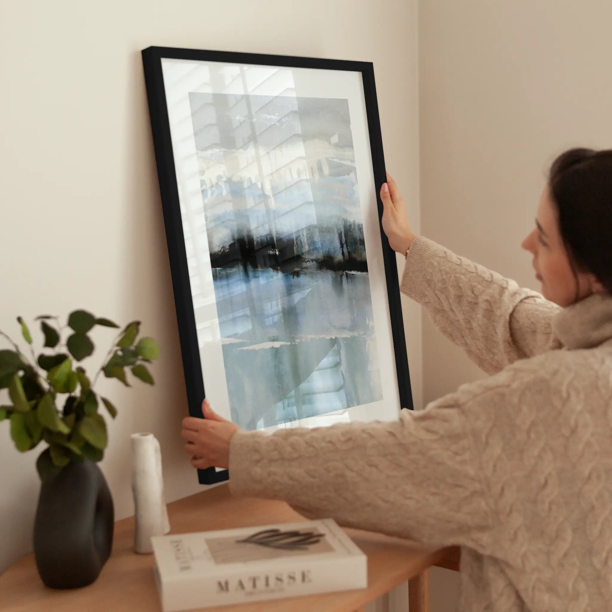 Abstract Lake wird aufgehängt