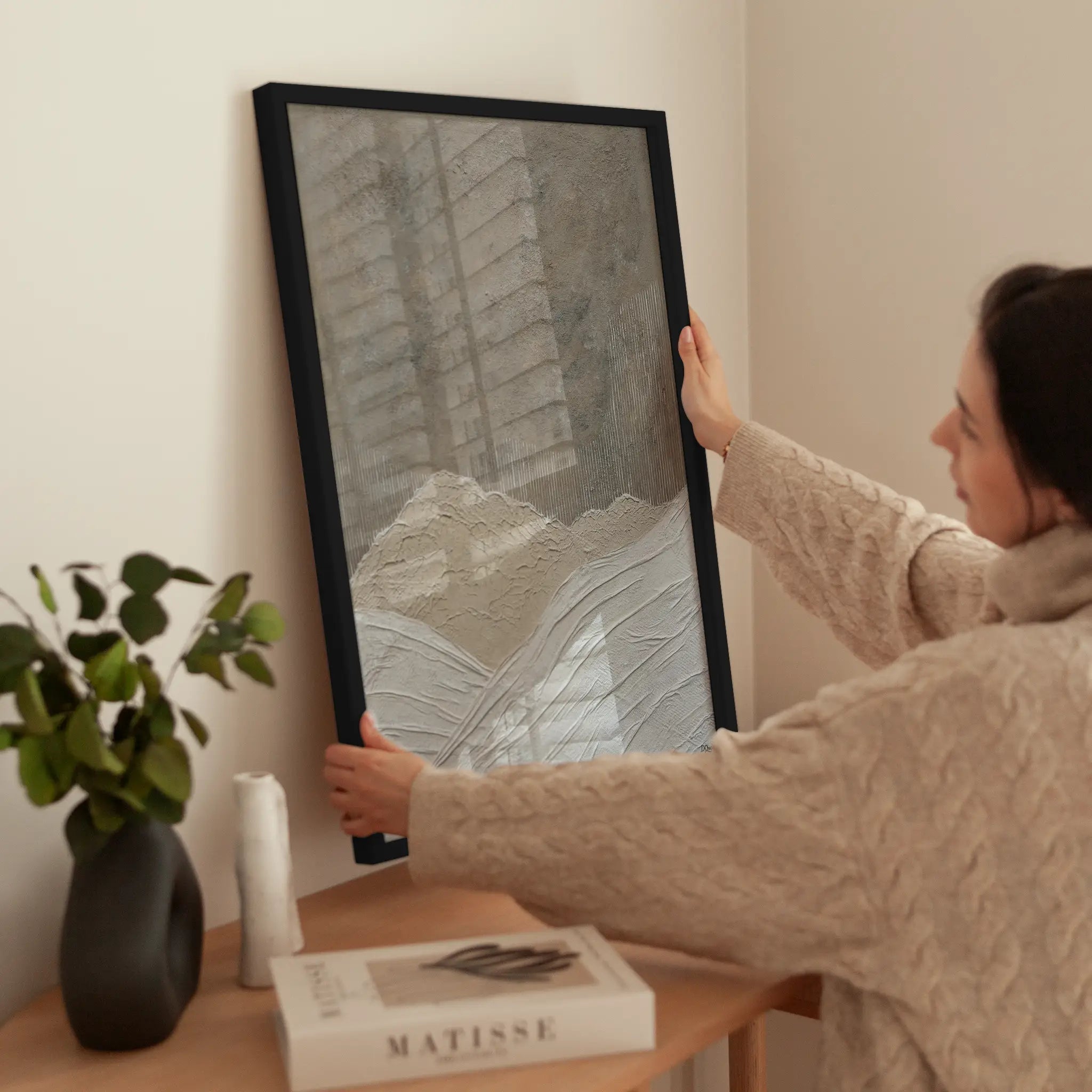 Abstract Mountain Landscape wird aufgehängt