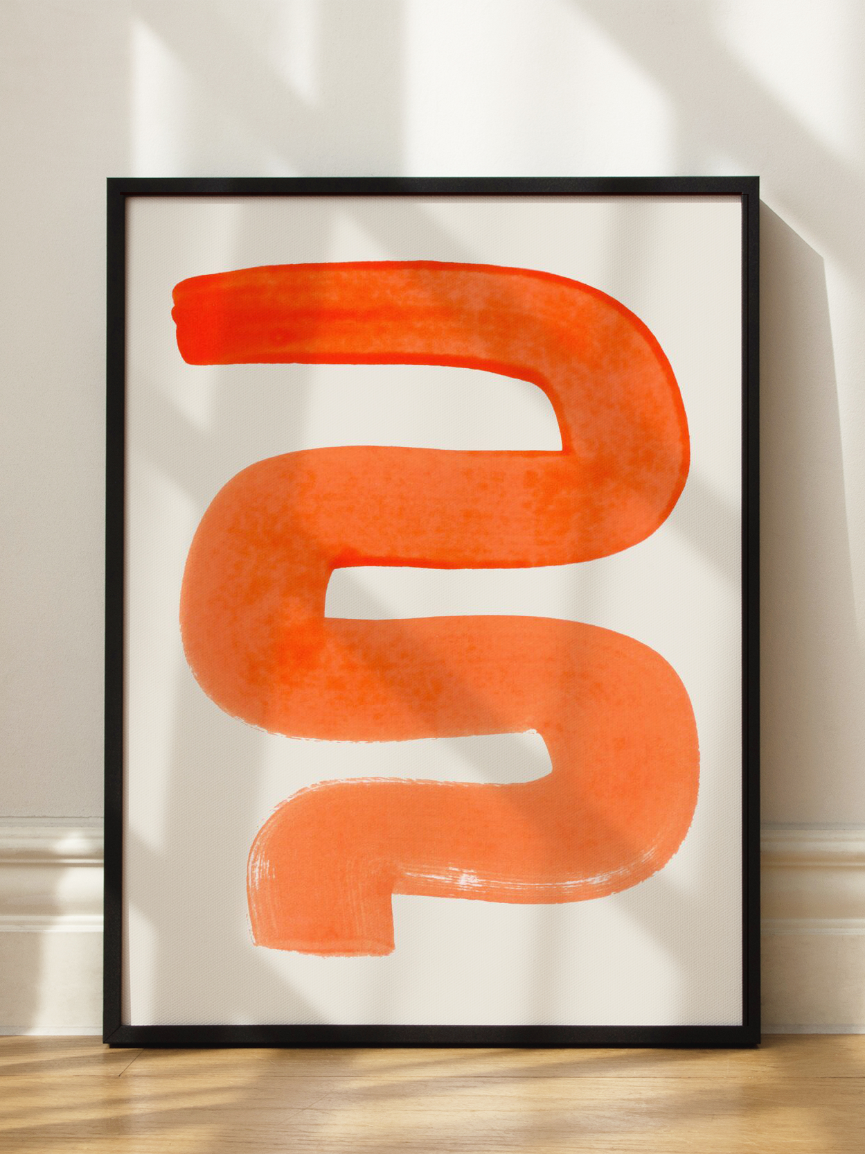 Abstract Orange Line