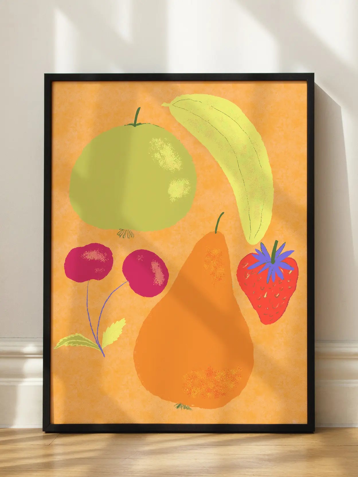 Abstract Painted Summer Fruits