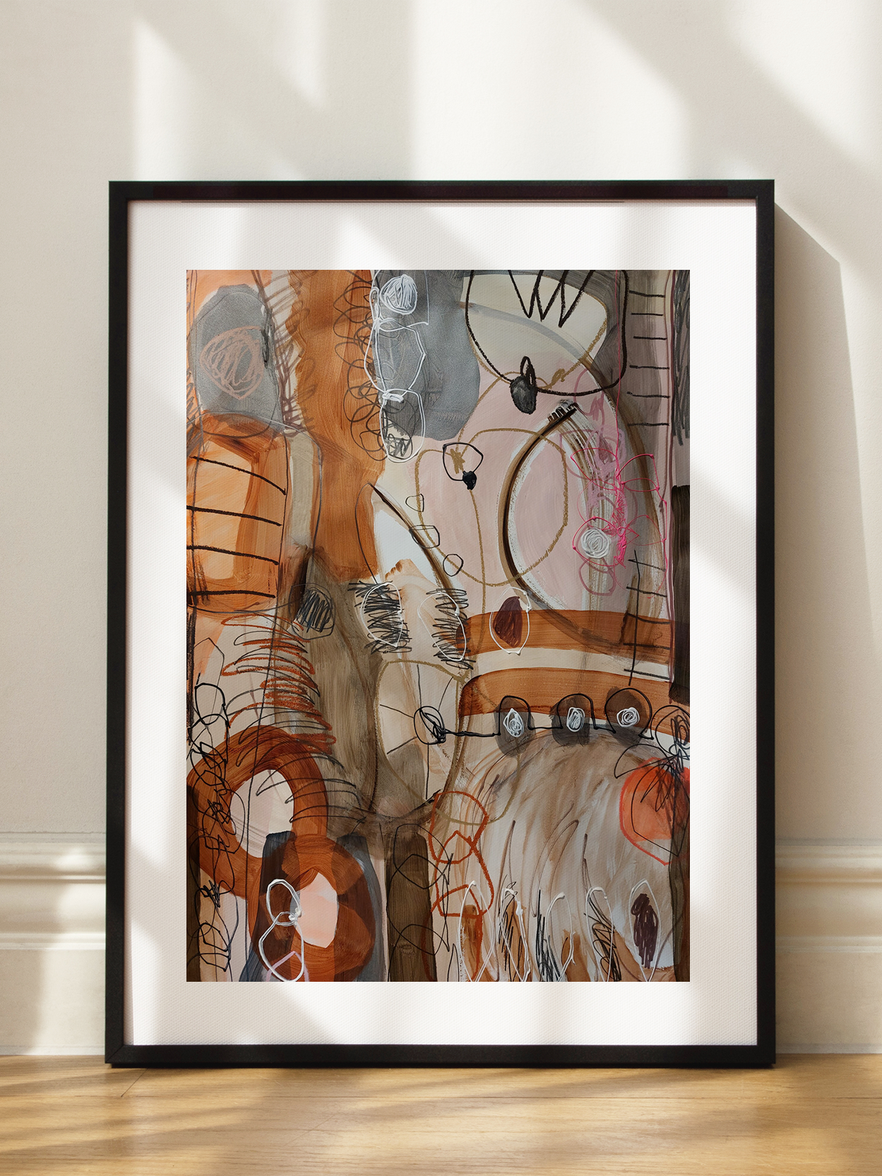 Abstract Painting in Brown