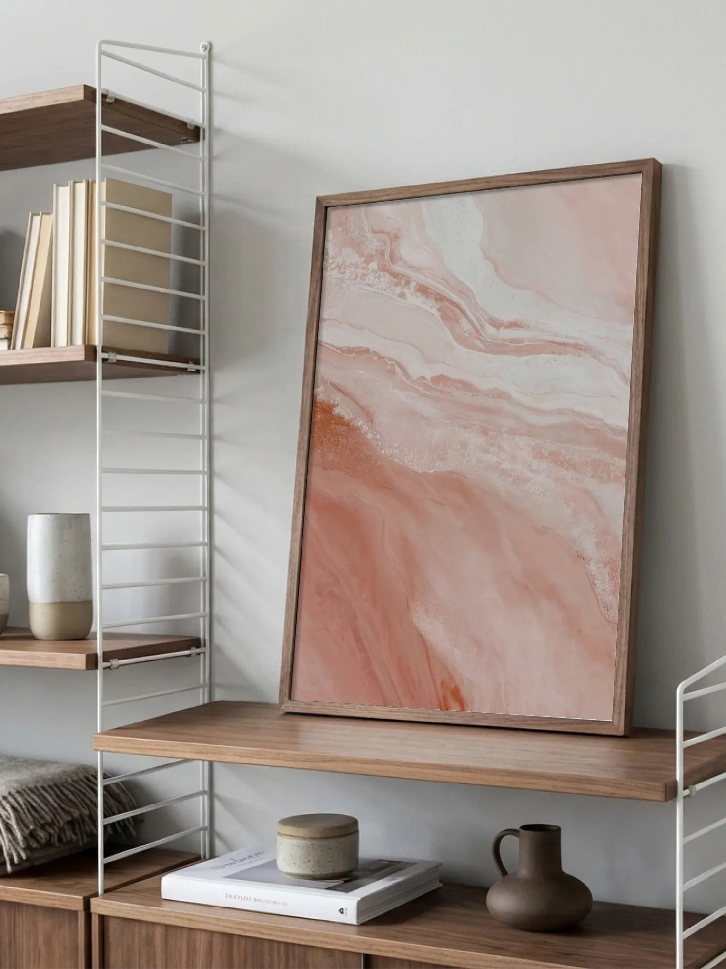 Abstract Pink Marble Poster