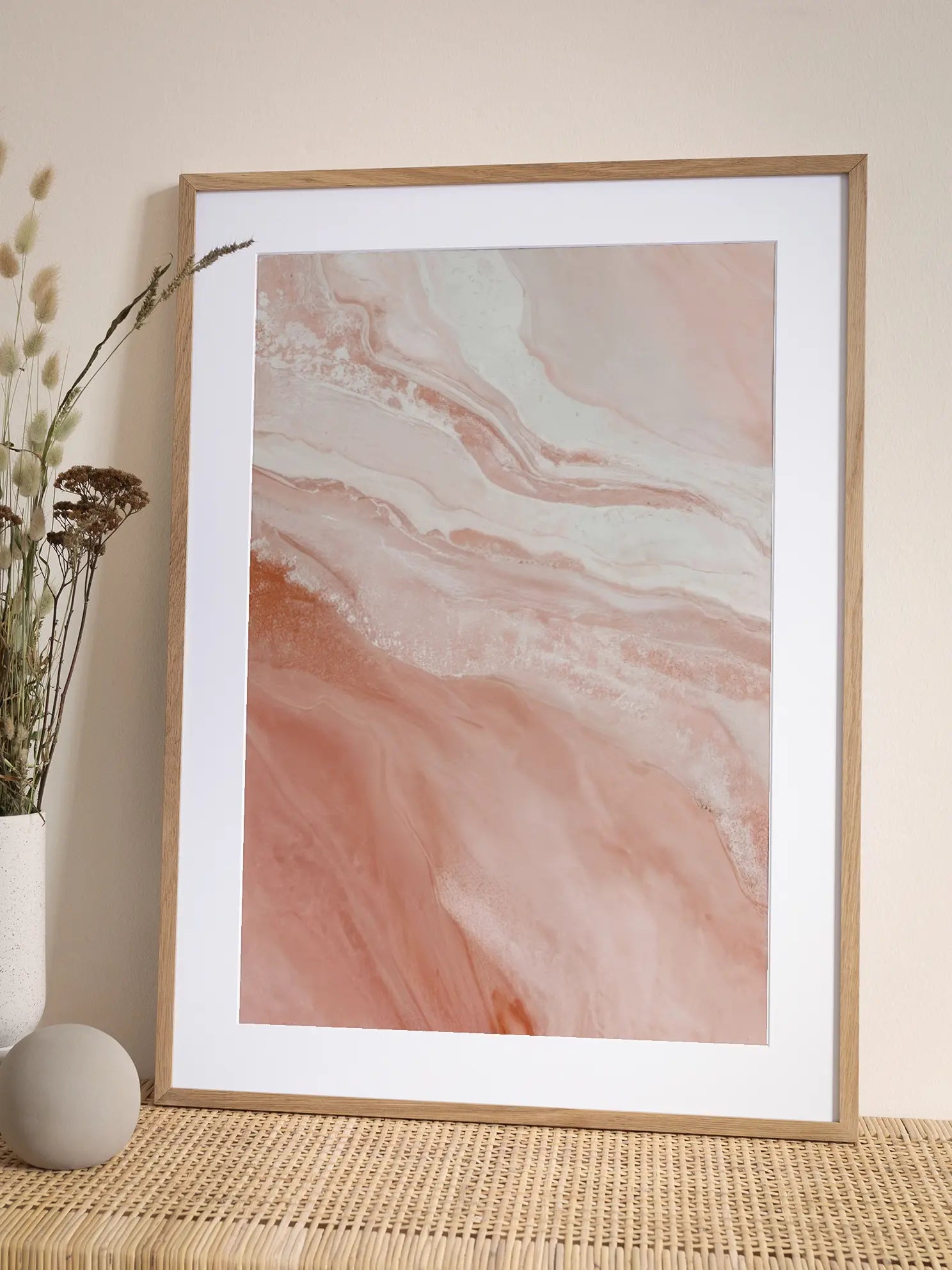 Abstract Pink Marble Poster
