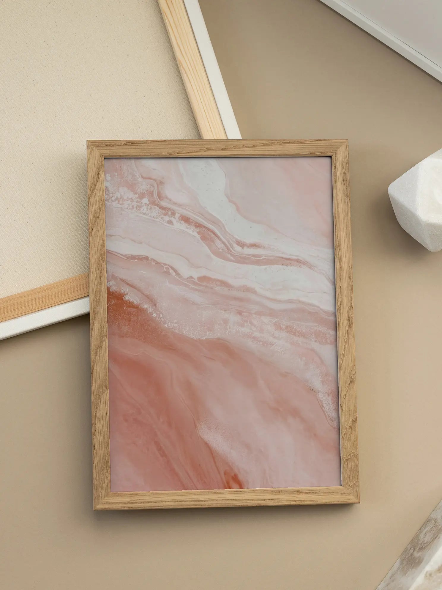 Abstract Pink Marble Poster