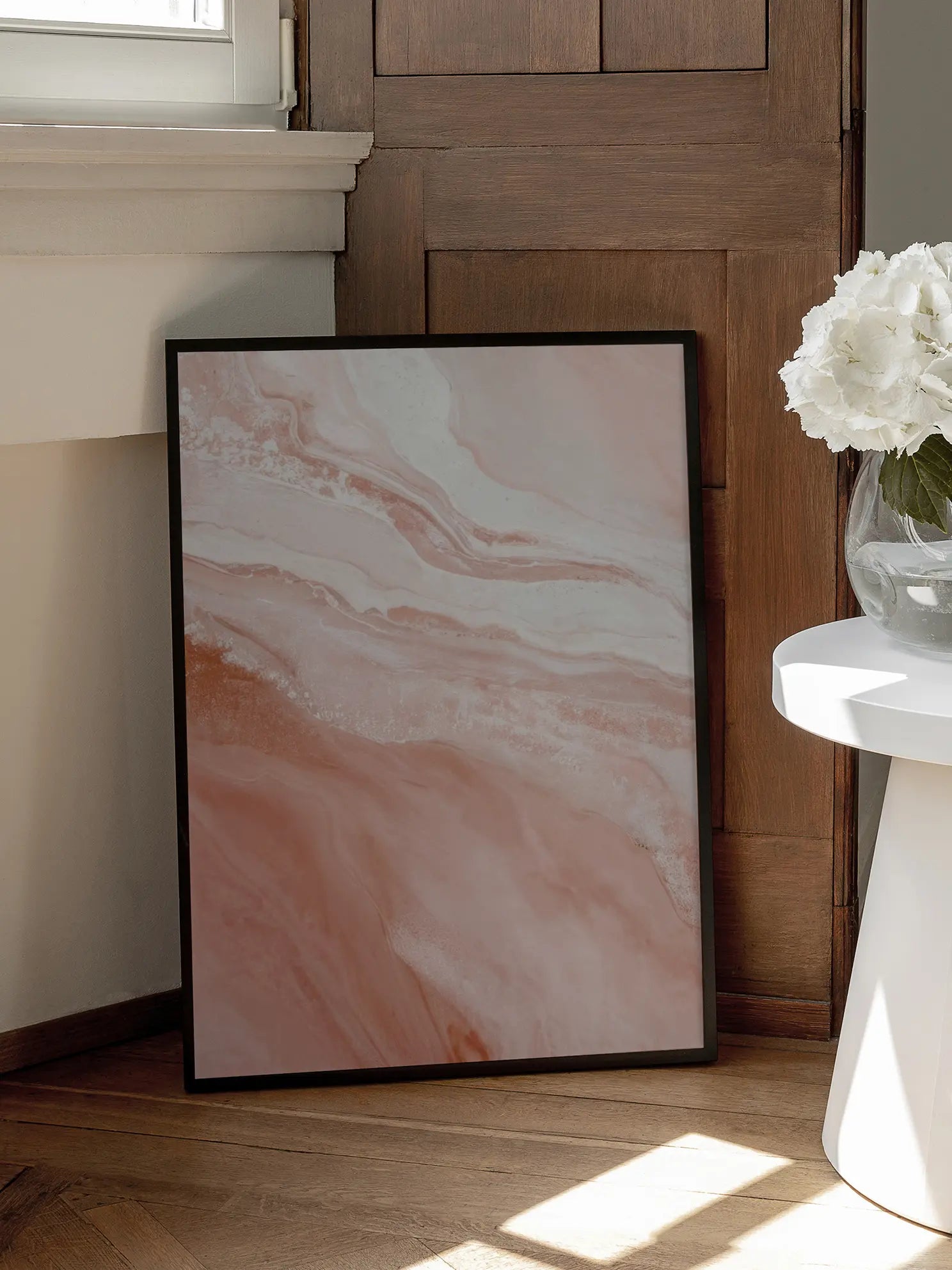 Abstract Pink Marble Poster