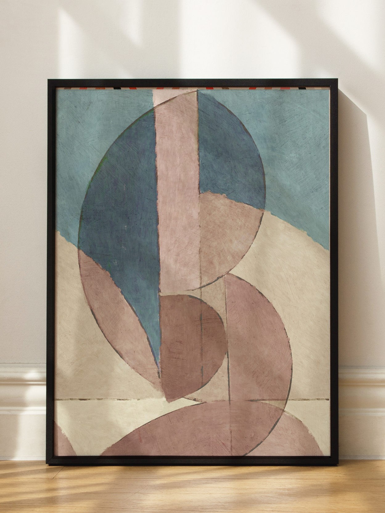 Abstract Shapes in Pink and Blue