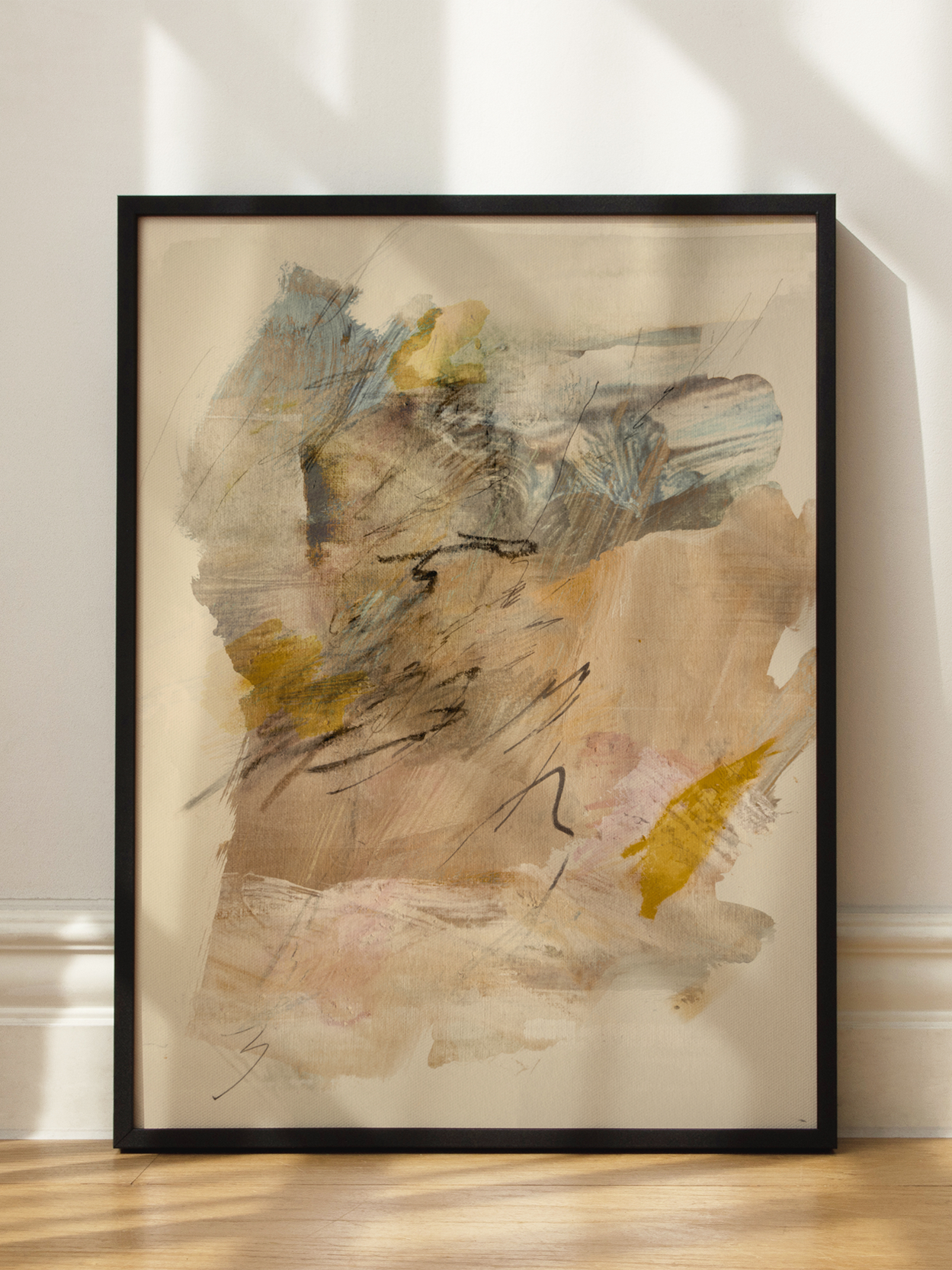 Abstract Shapes in Yellow