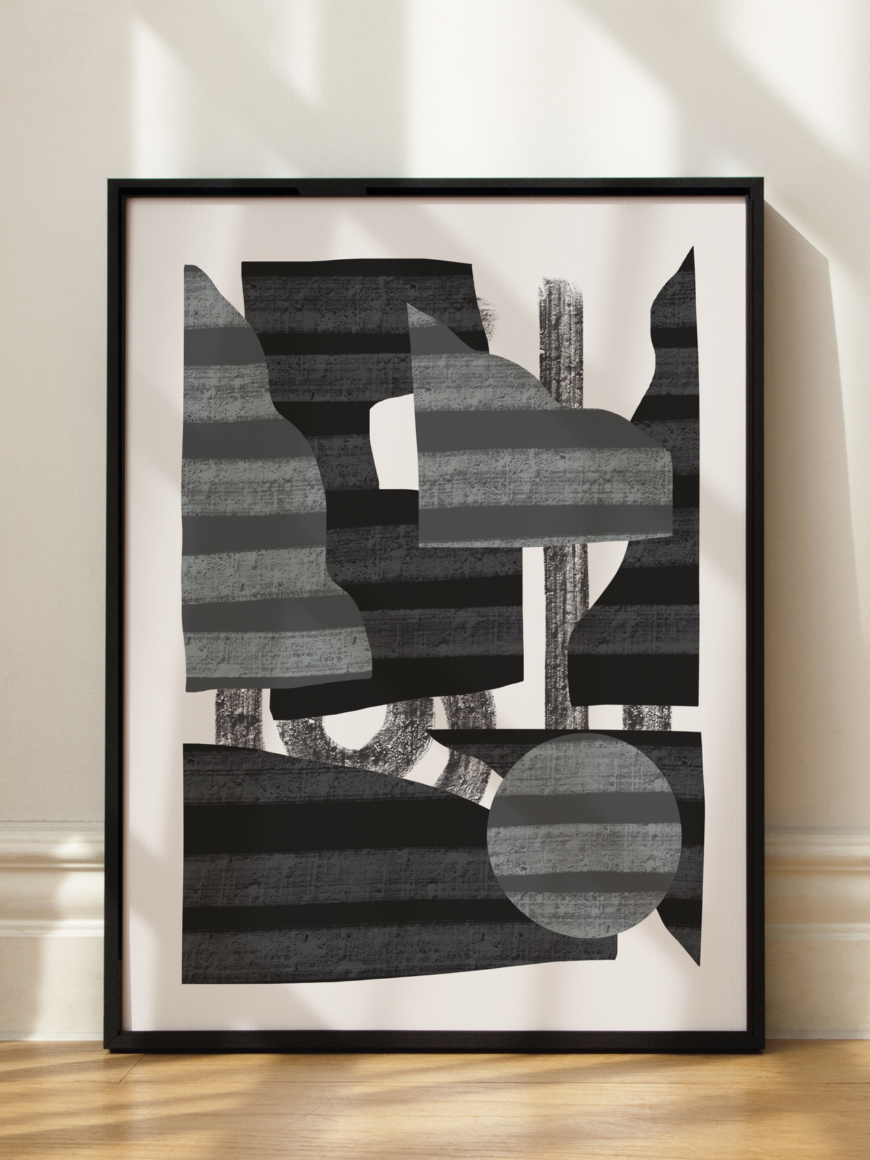 Abstract Stripe Minimal Collage No1