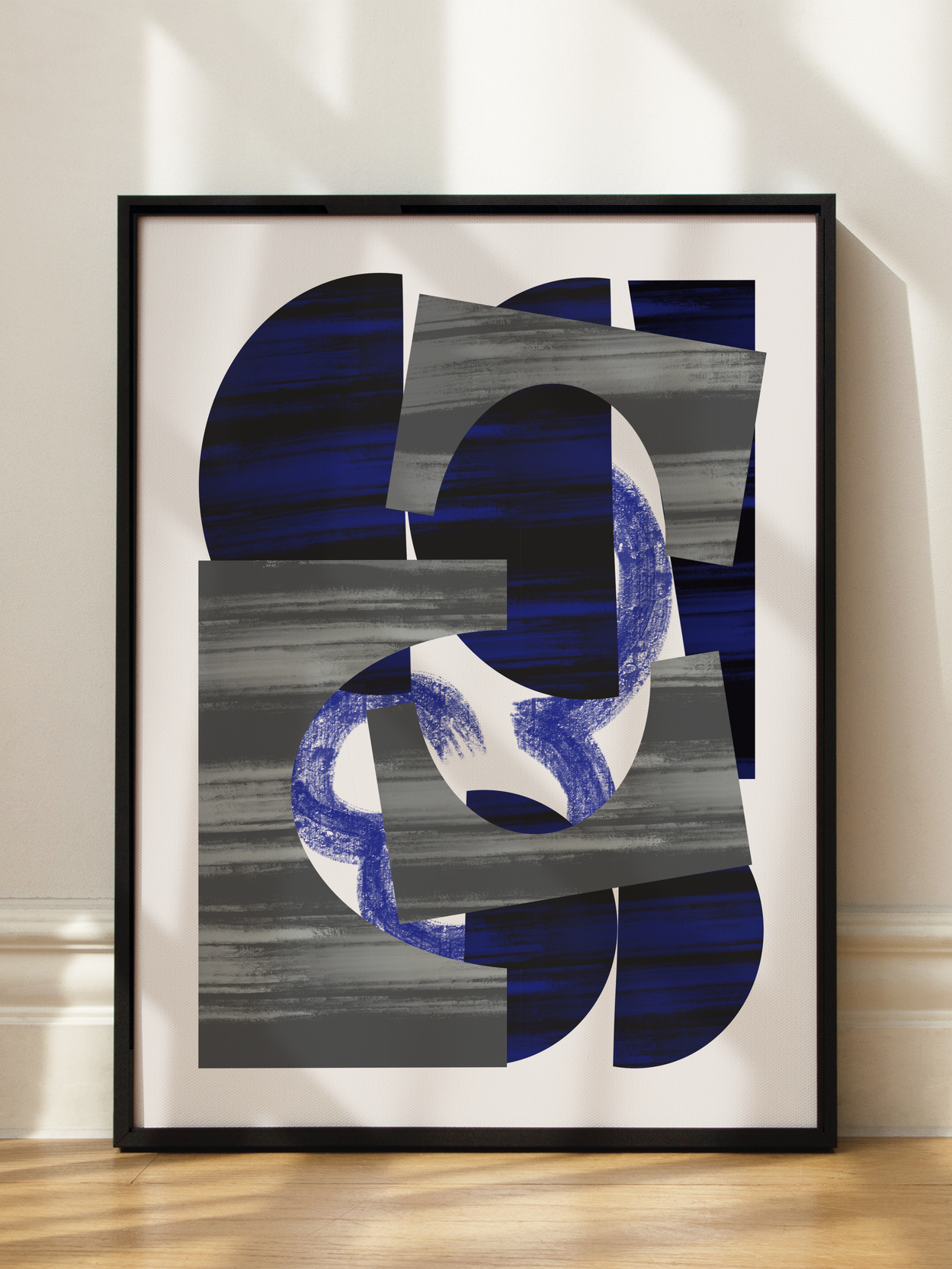 Abstract Stripe Minimal Collage No2