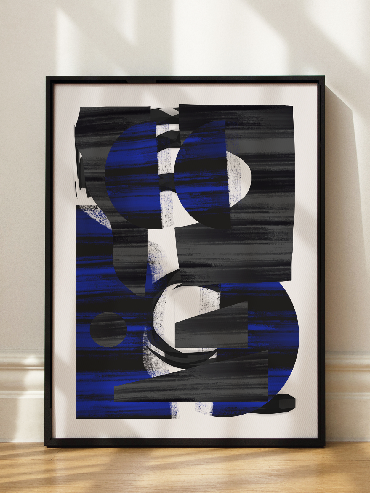 Abstract Stripe Minimal Collage No3