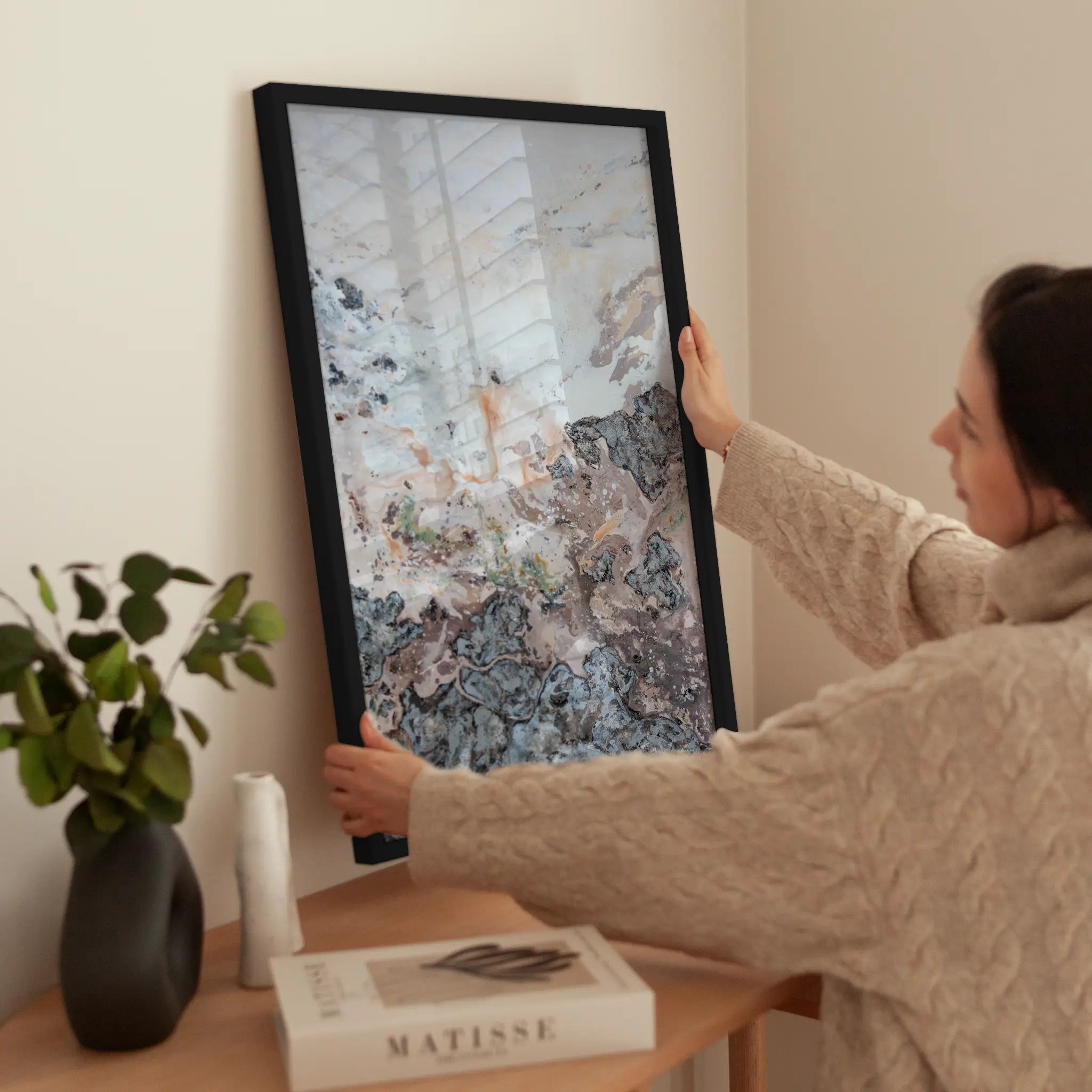 Abstract Terrain wird aufgehängt