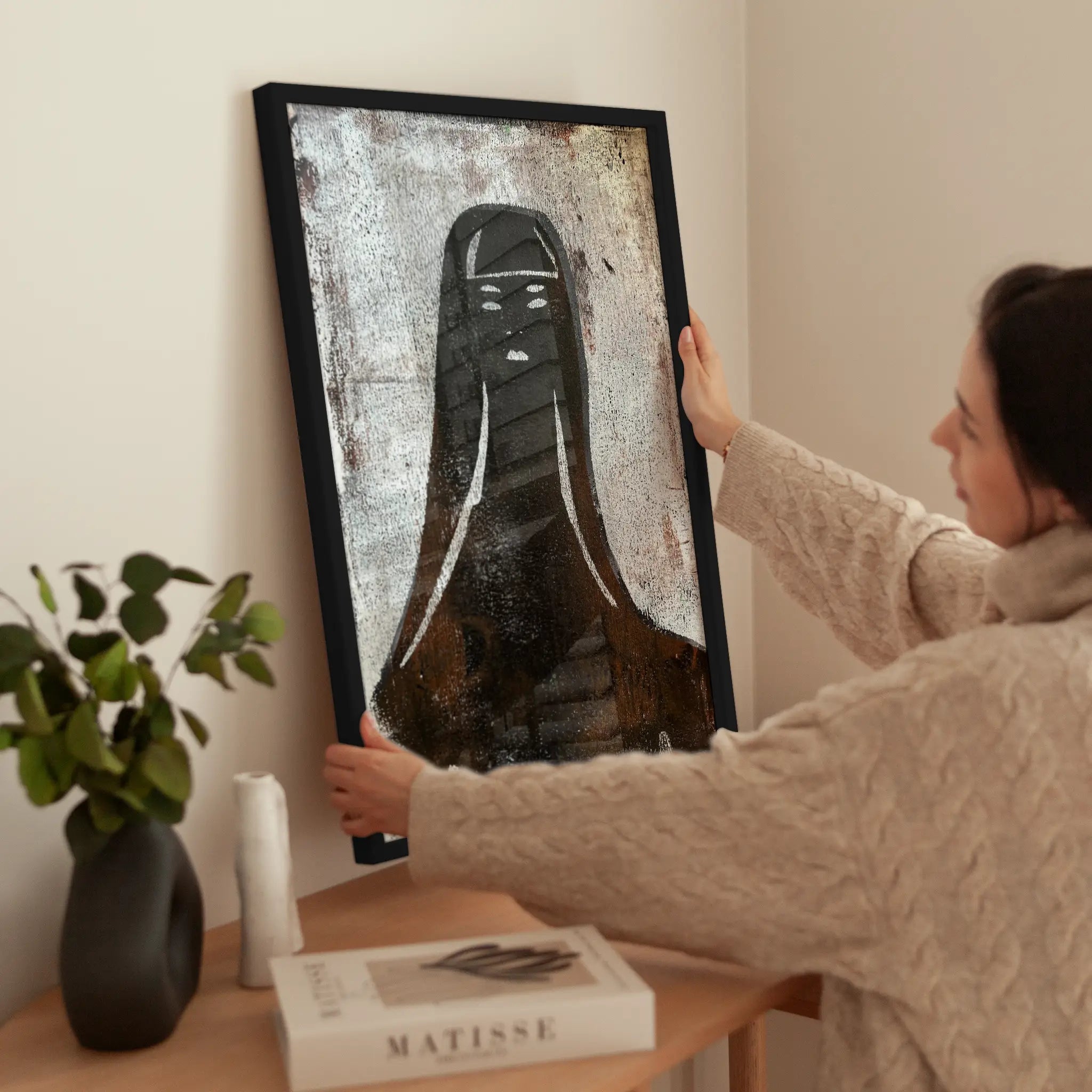 Abstract Woman wird aufgehängt
