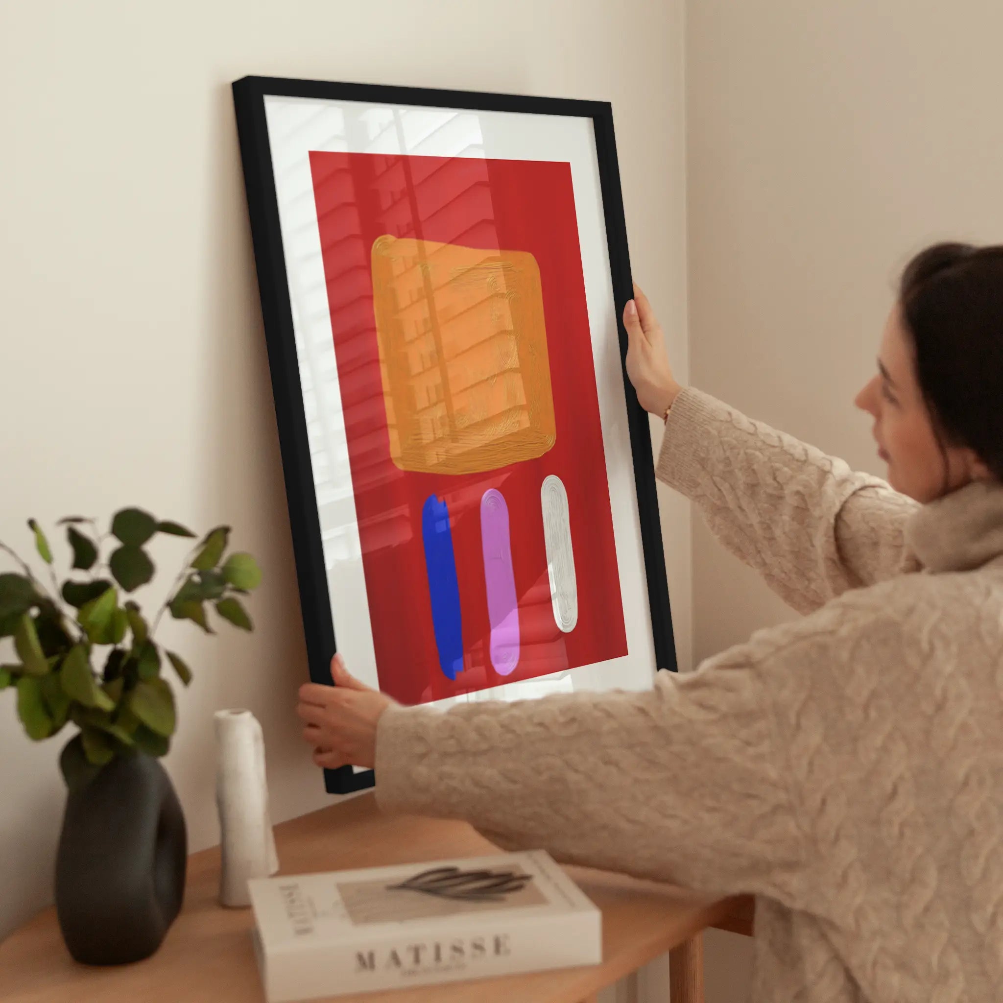 Abstraction wird aufgehängt