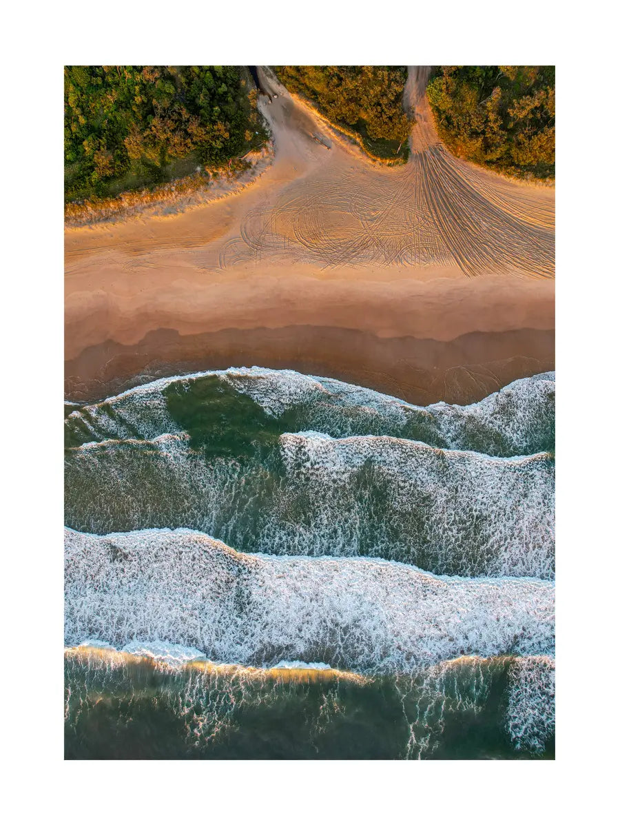 Aerial Beach View Poster
