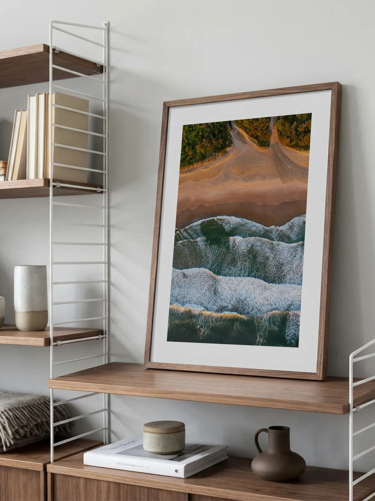 Aerial Beach View Poster