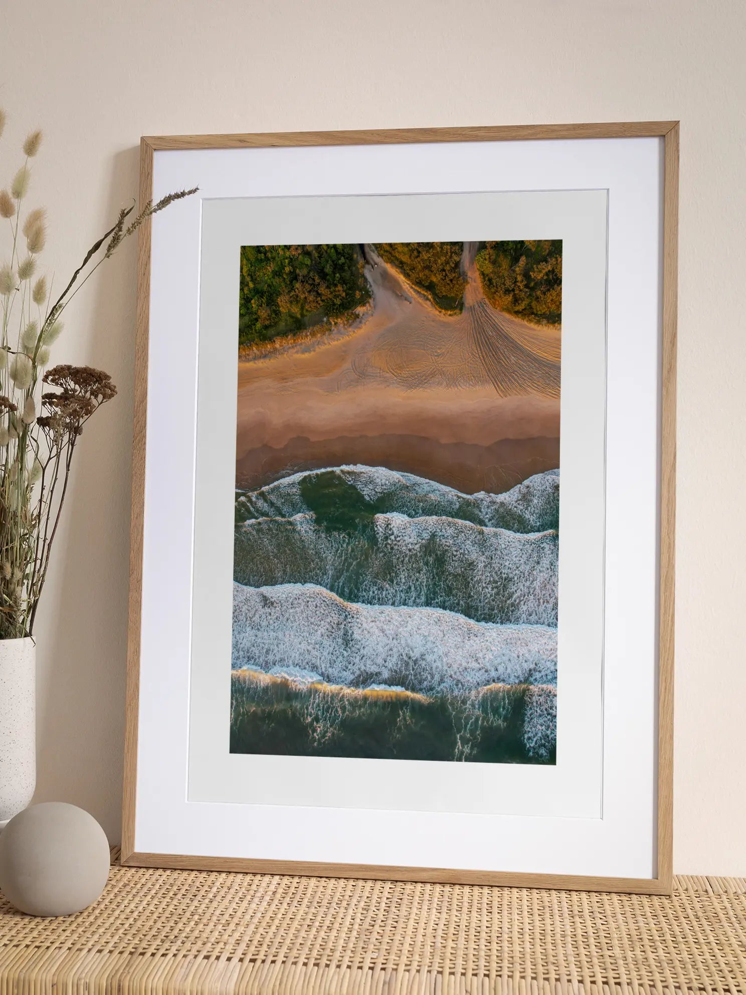 Aerial Beach View Poster