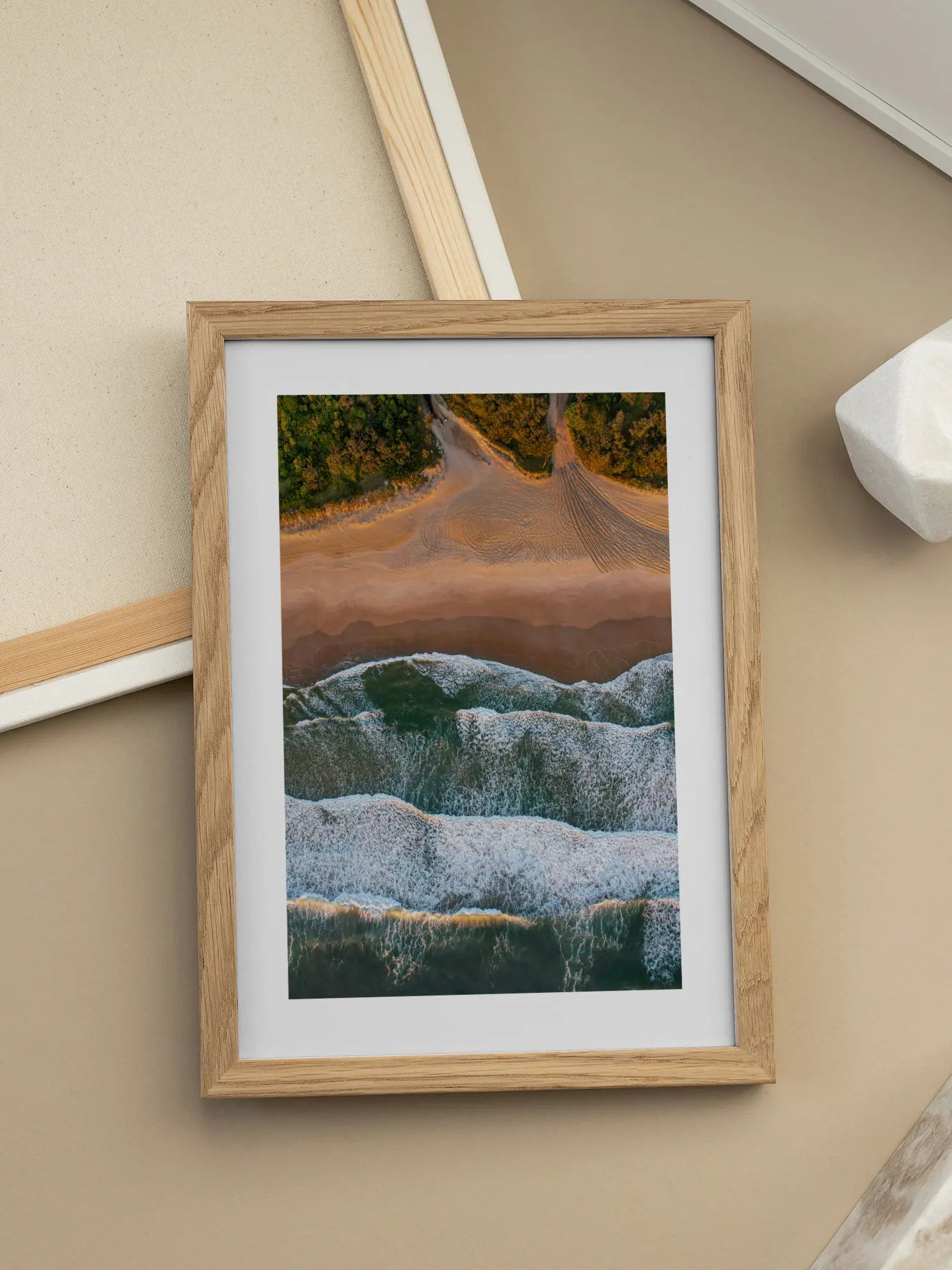 Aerial Beach View Poster