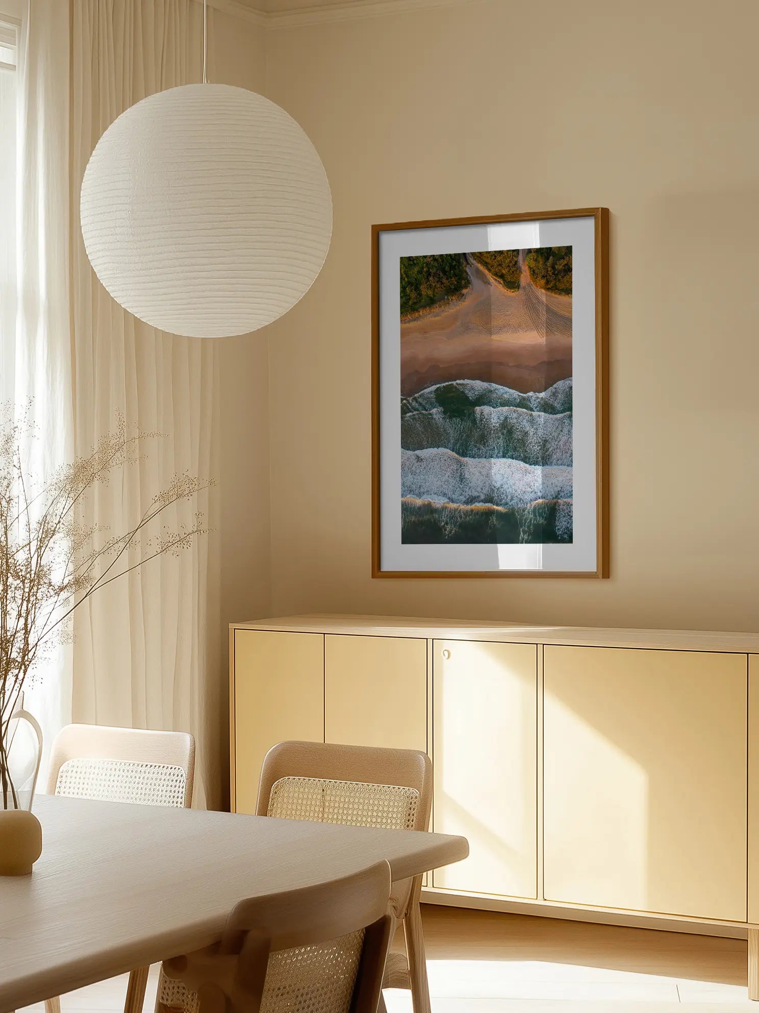 Aerial Beach View Poster