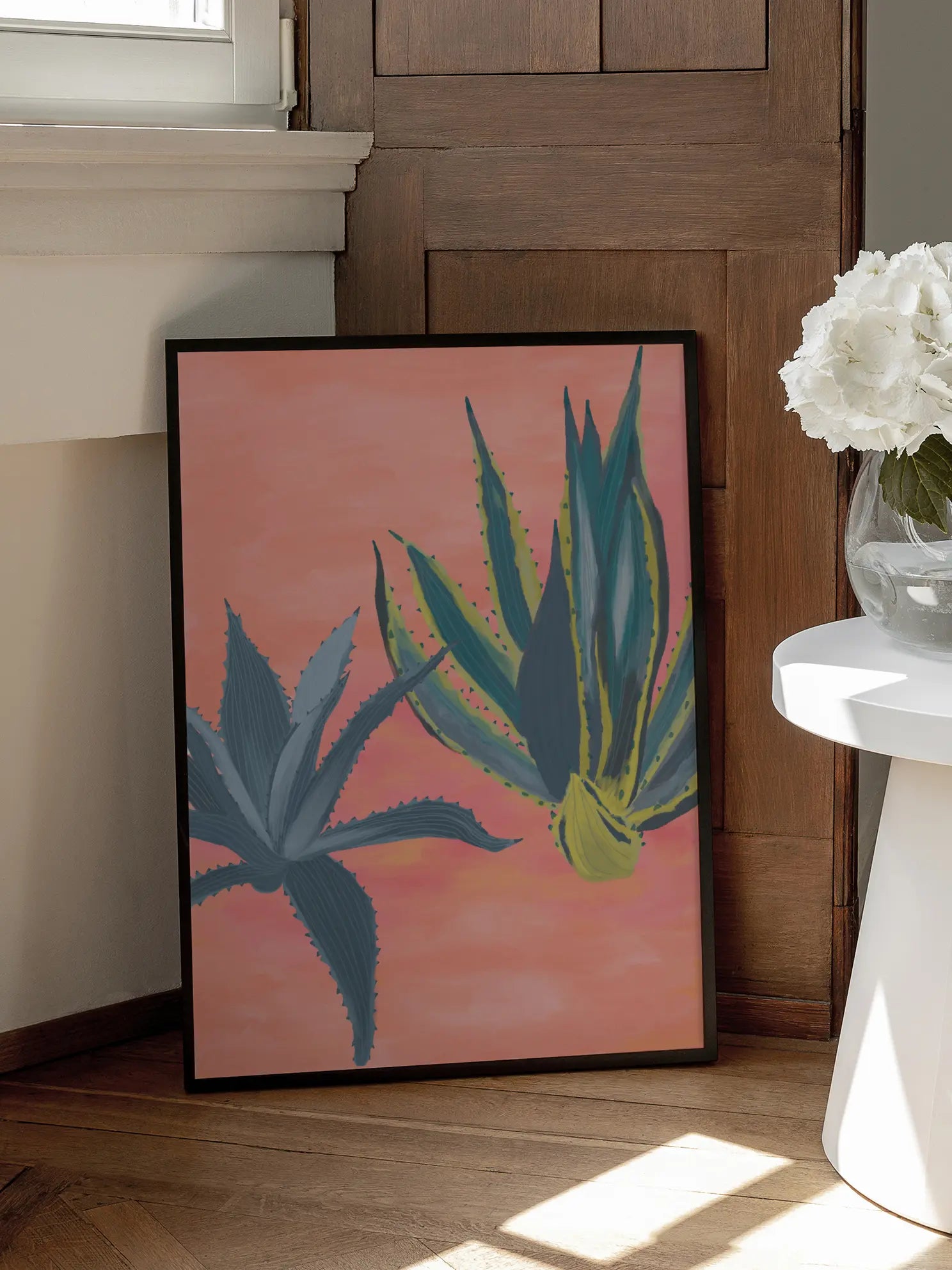 Agave Plant Illustration Poster
