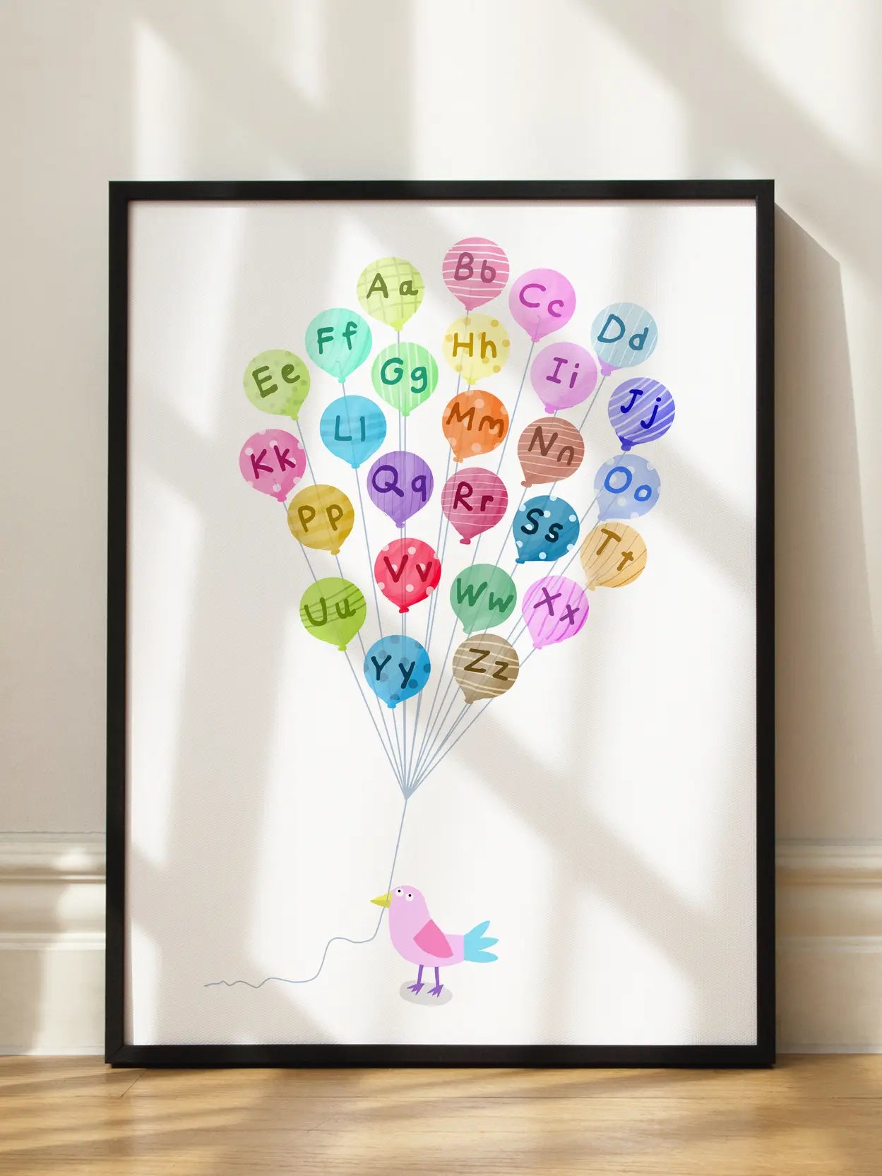 Alphabet Balloons Poster