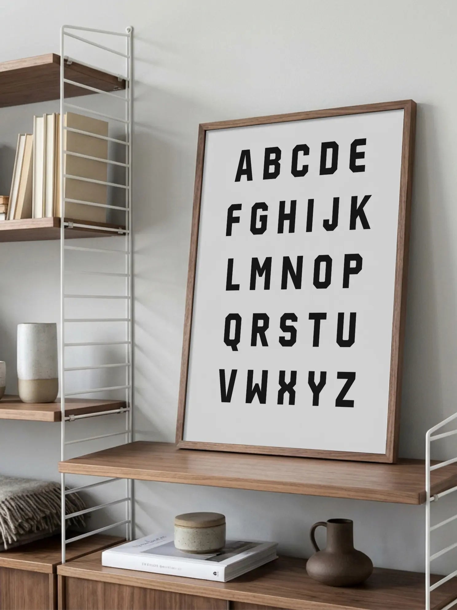 Alphabet Typography No1 Poster