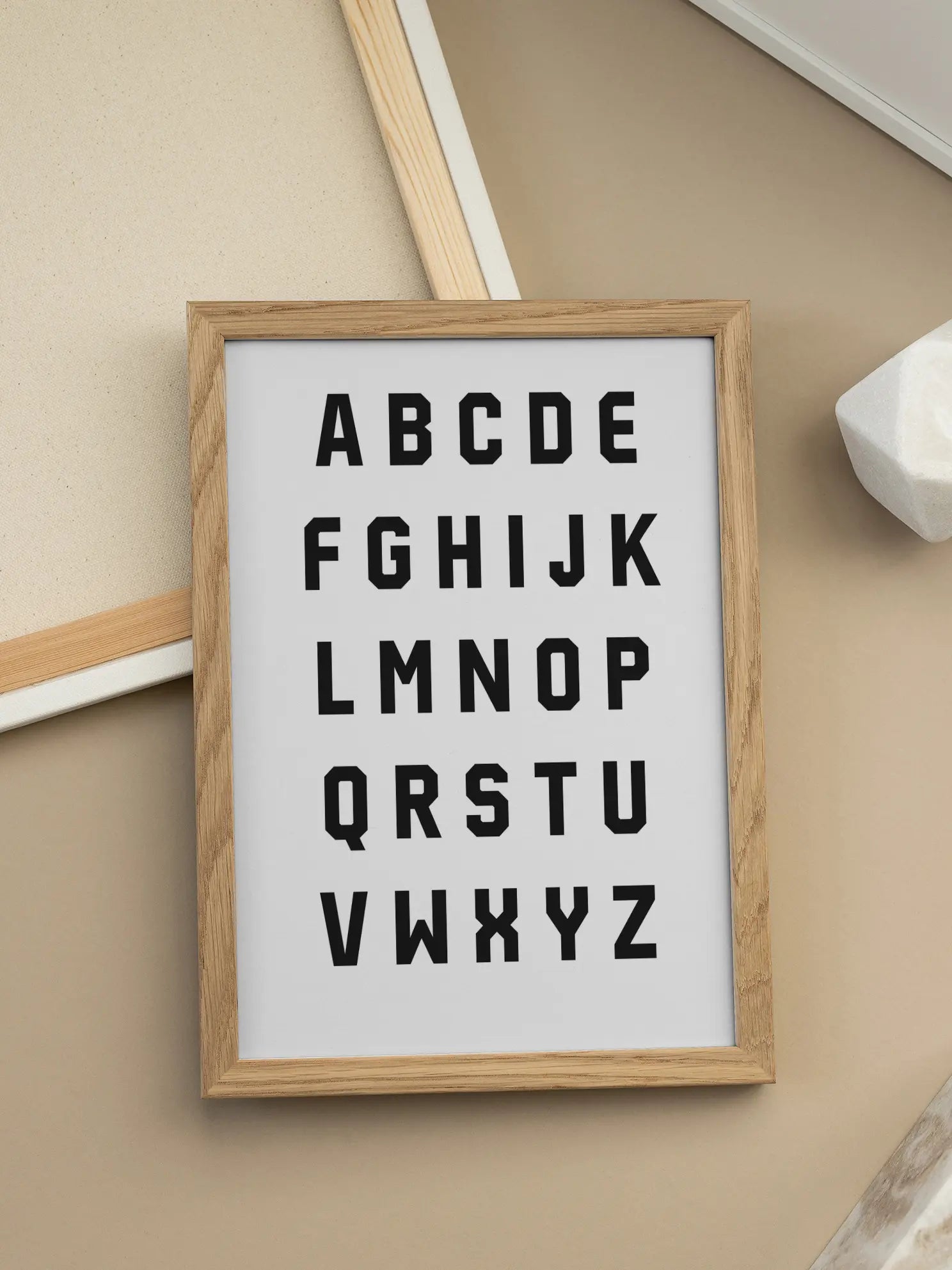 Alphabet Typography No1 Poster
