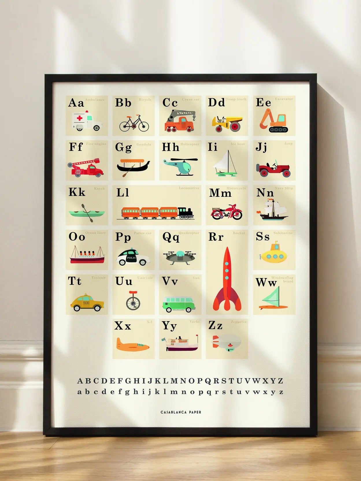 Alphabet of Vehicles