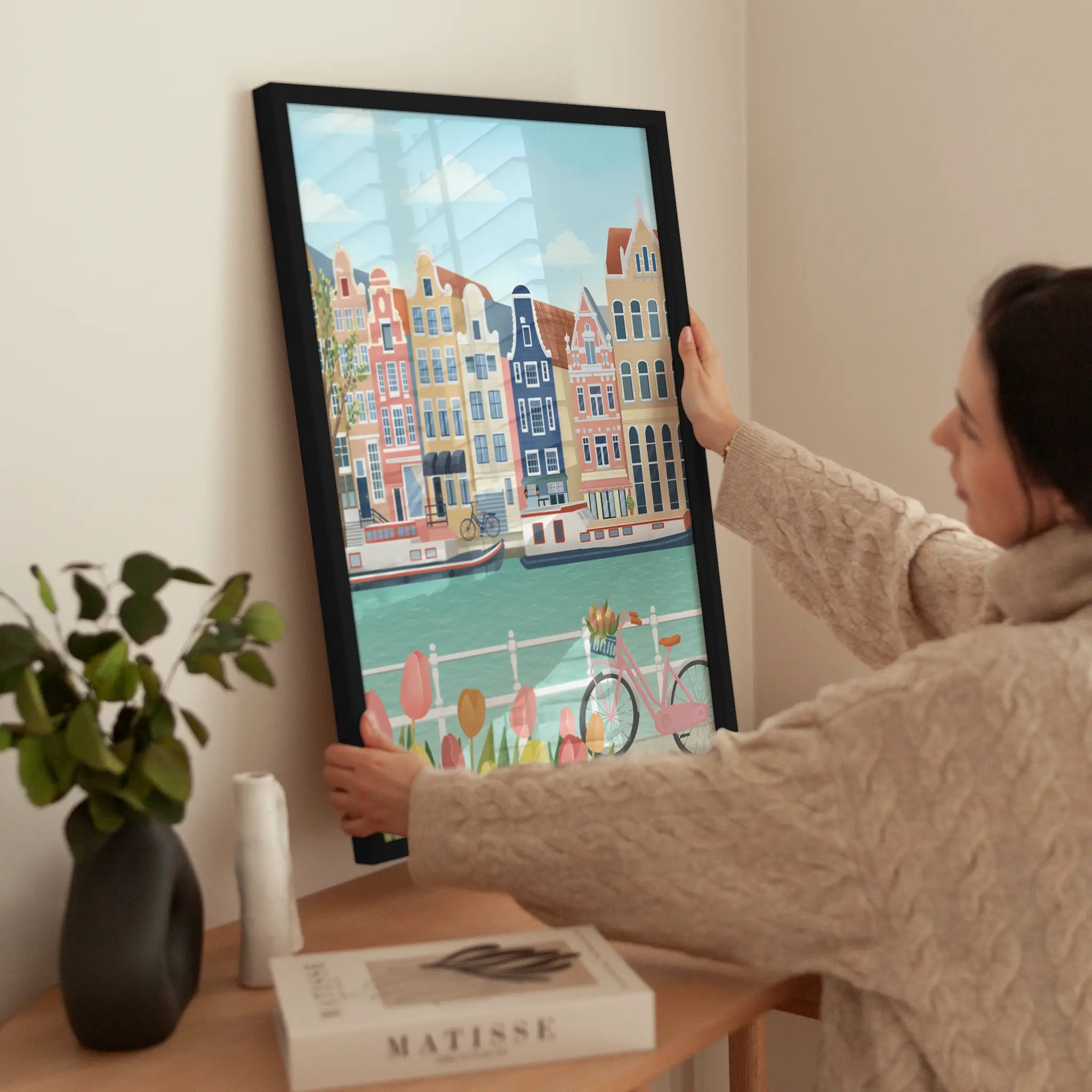 Amsterdam Canal wird aufgehängt