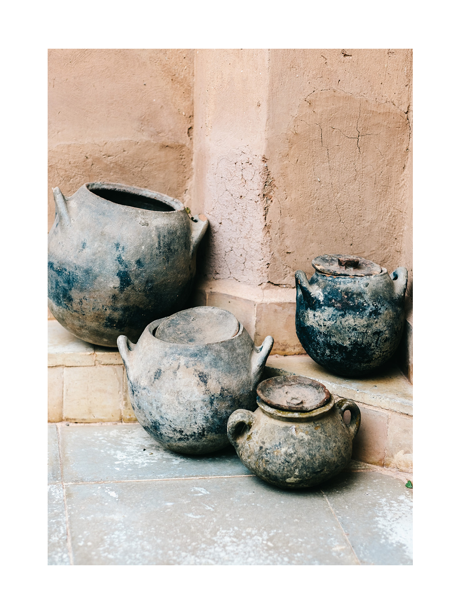 Antique Clay Pots Poster