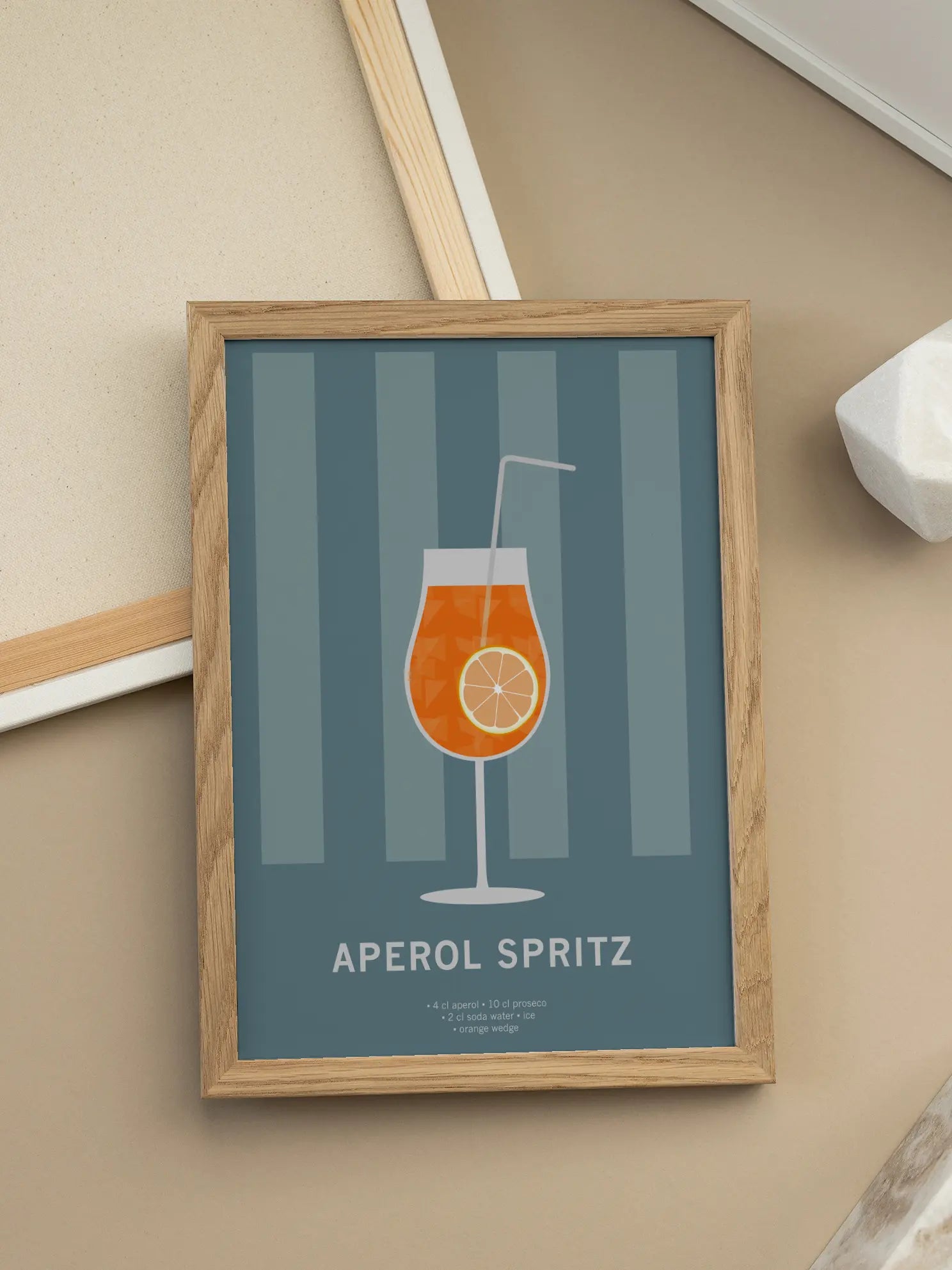 Aperol Spritz Ingredients Poster