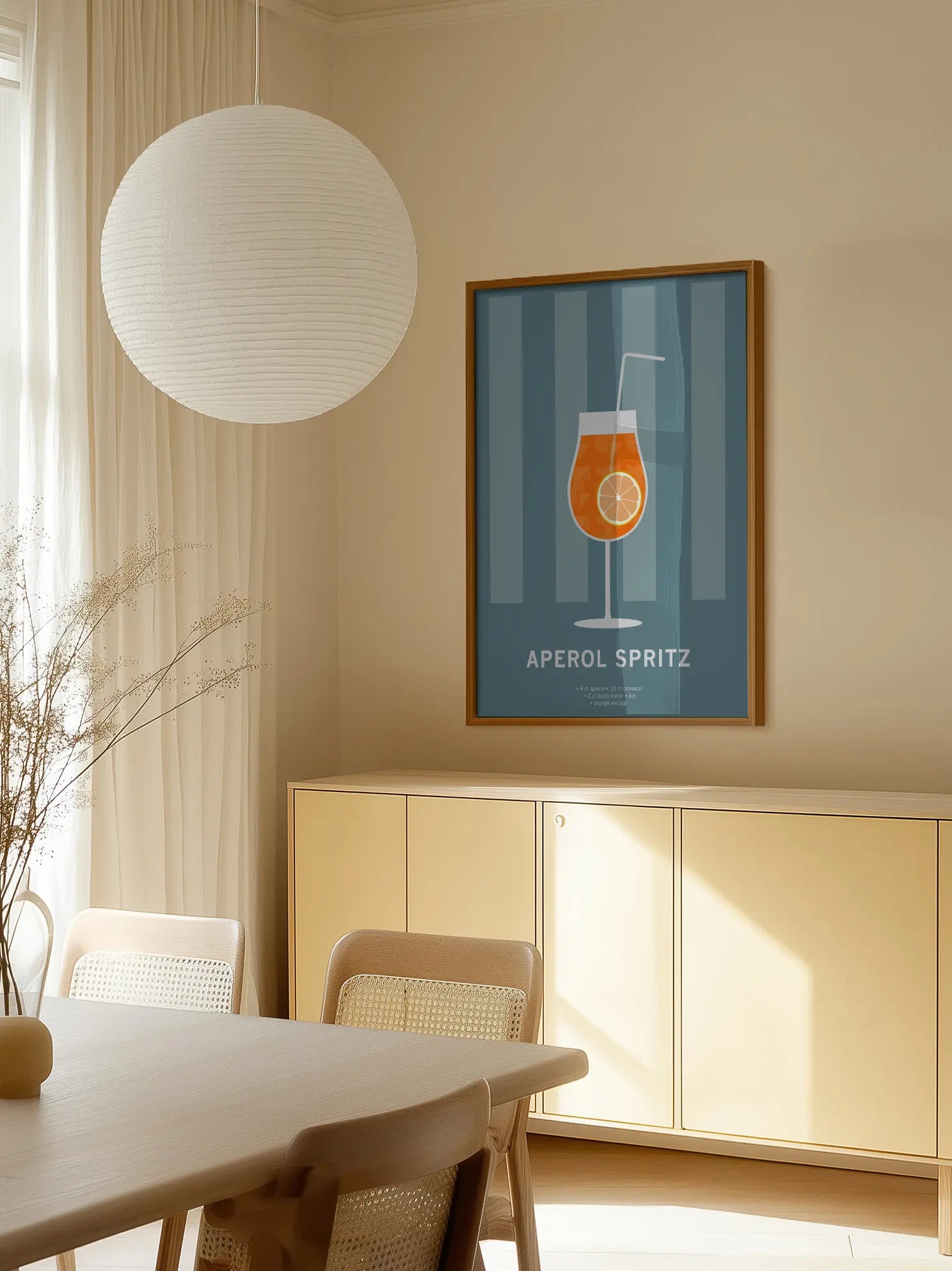 Aperol Spritz Ingredients Poster