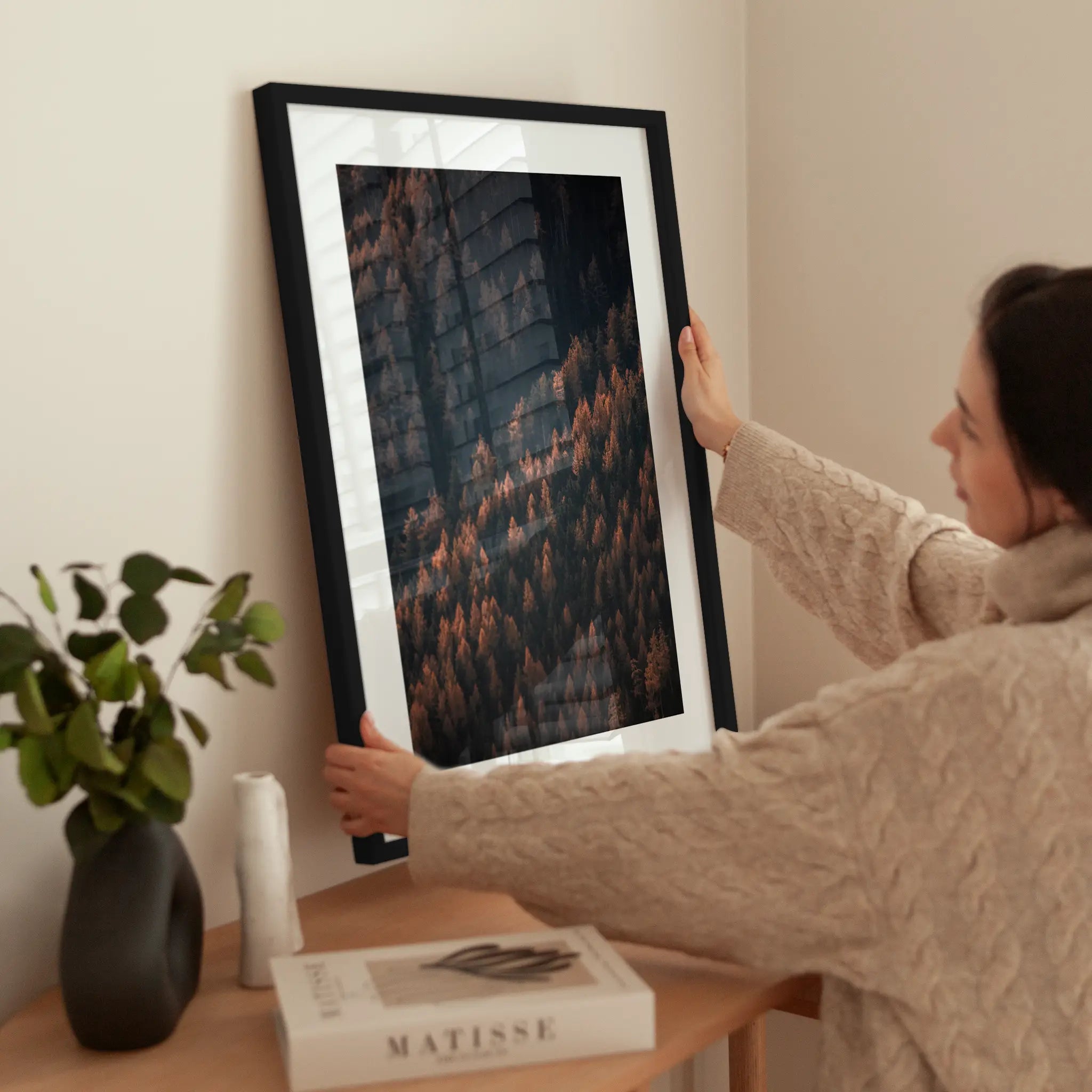 Autumn Woods wird aufgehängt