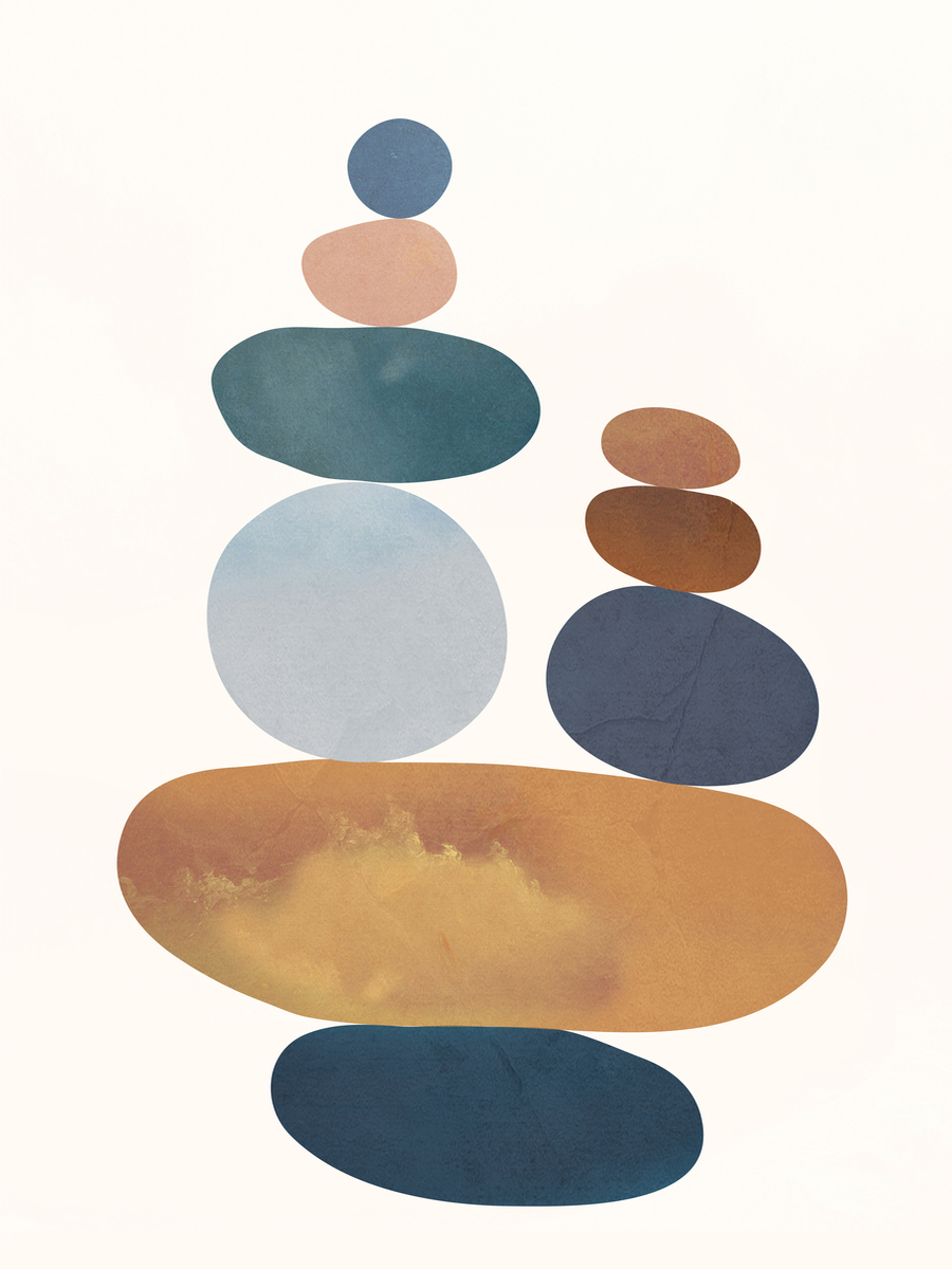Balancing Shapes No5 Poster