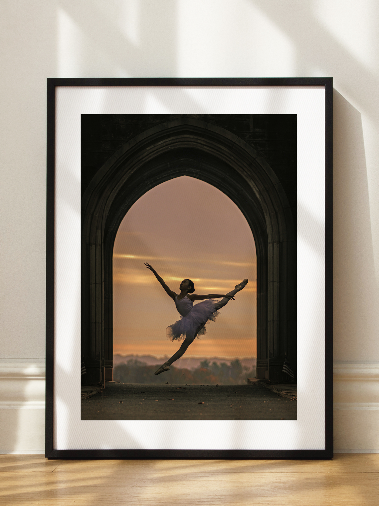 Ballerina Sunset Poster