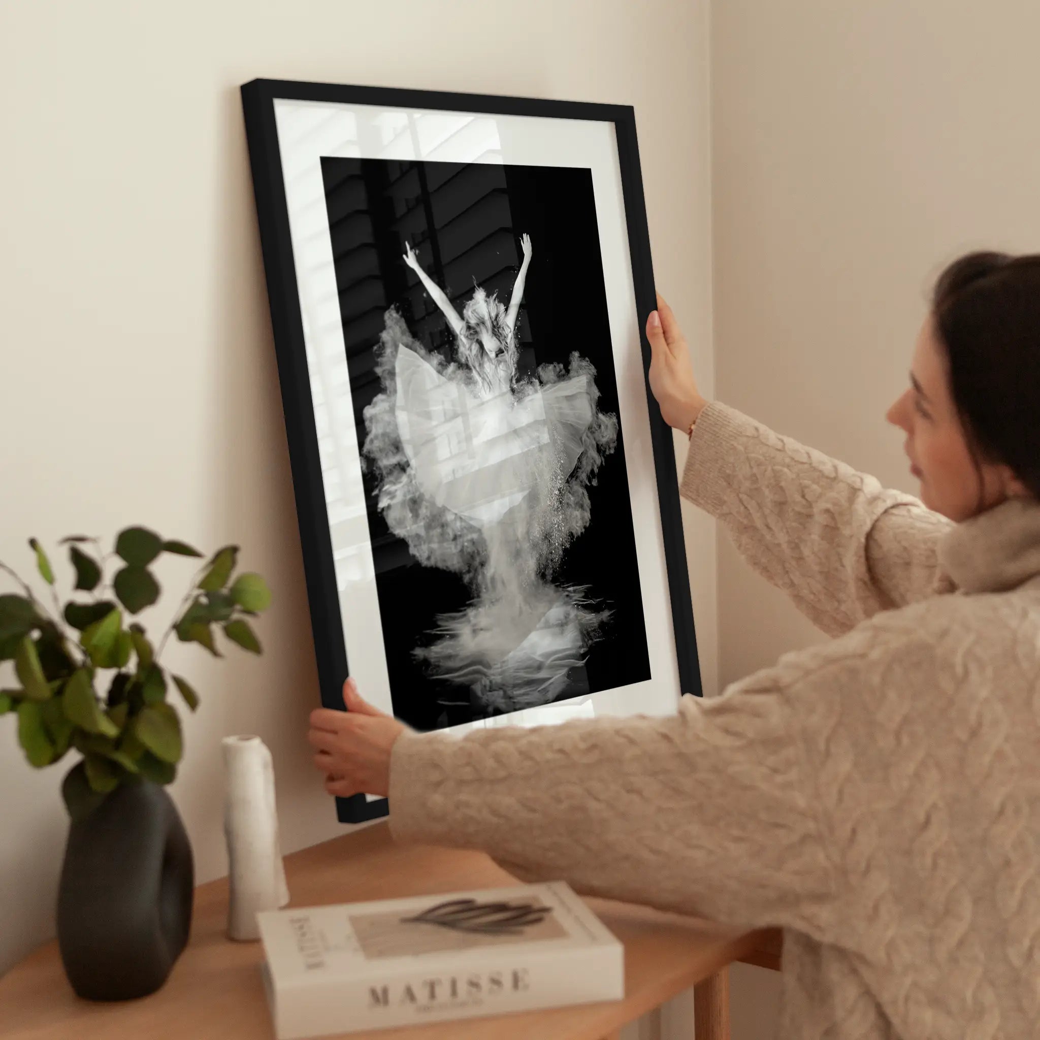 Ballet Dancer No2 wird aufgehängt