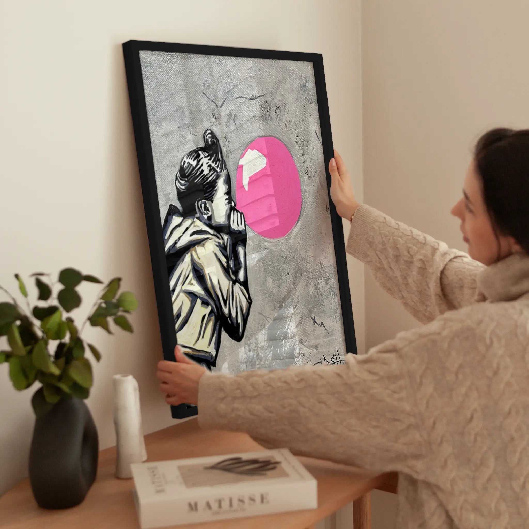 Balloon Girl wird aufgehängt