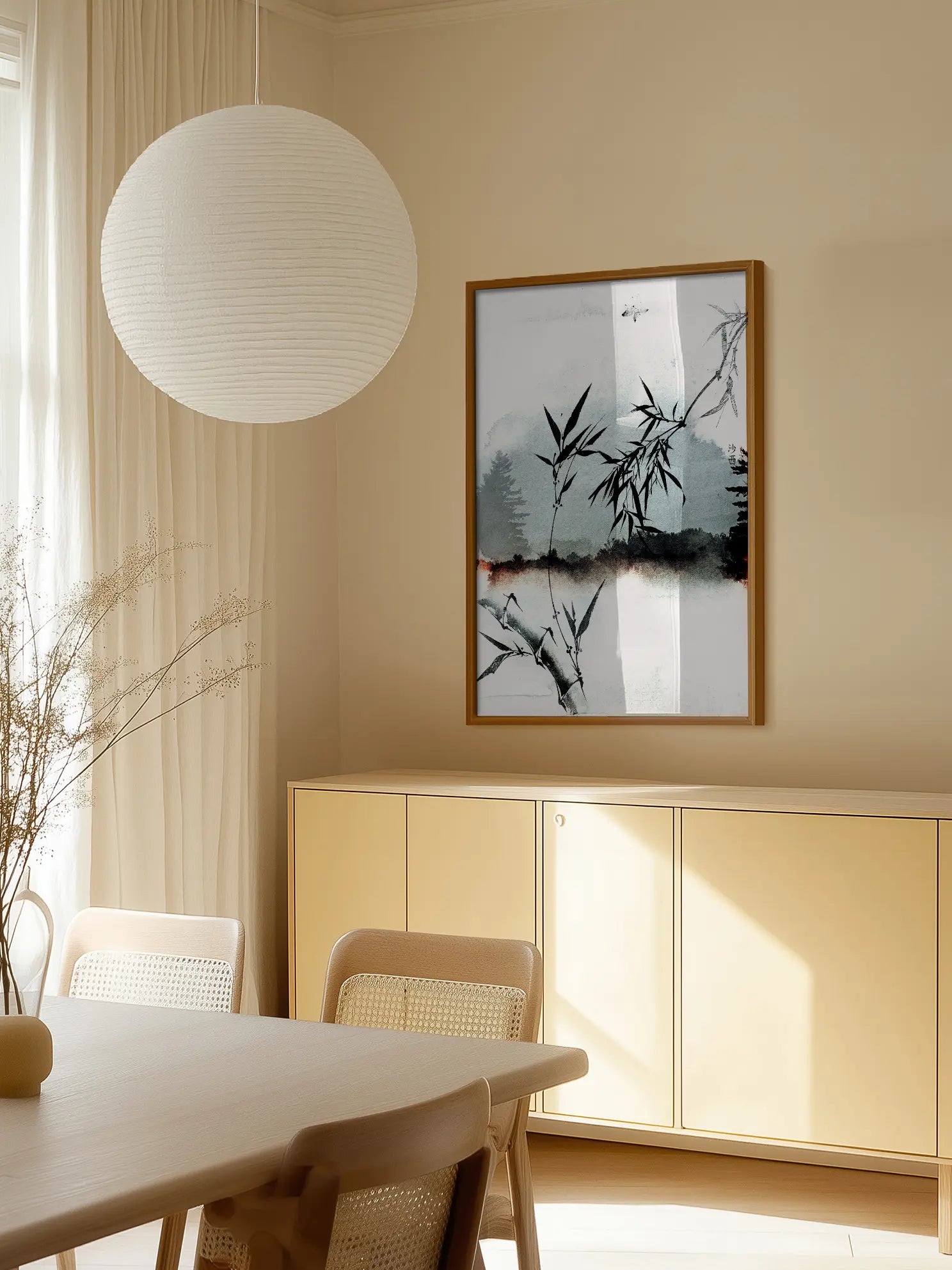 Bamboo Branches Poster