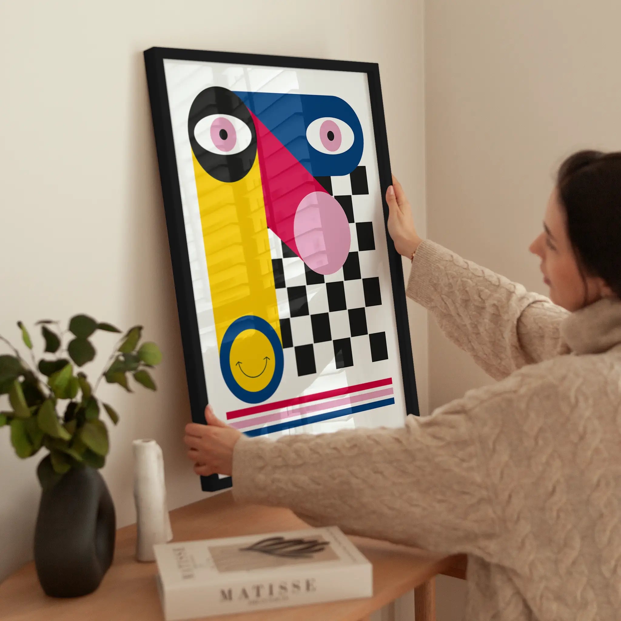 Bauhaus Face wird aufgehängt