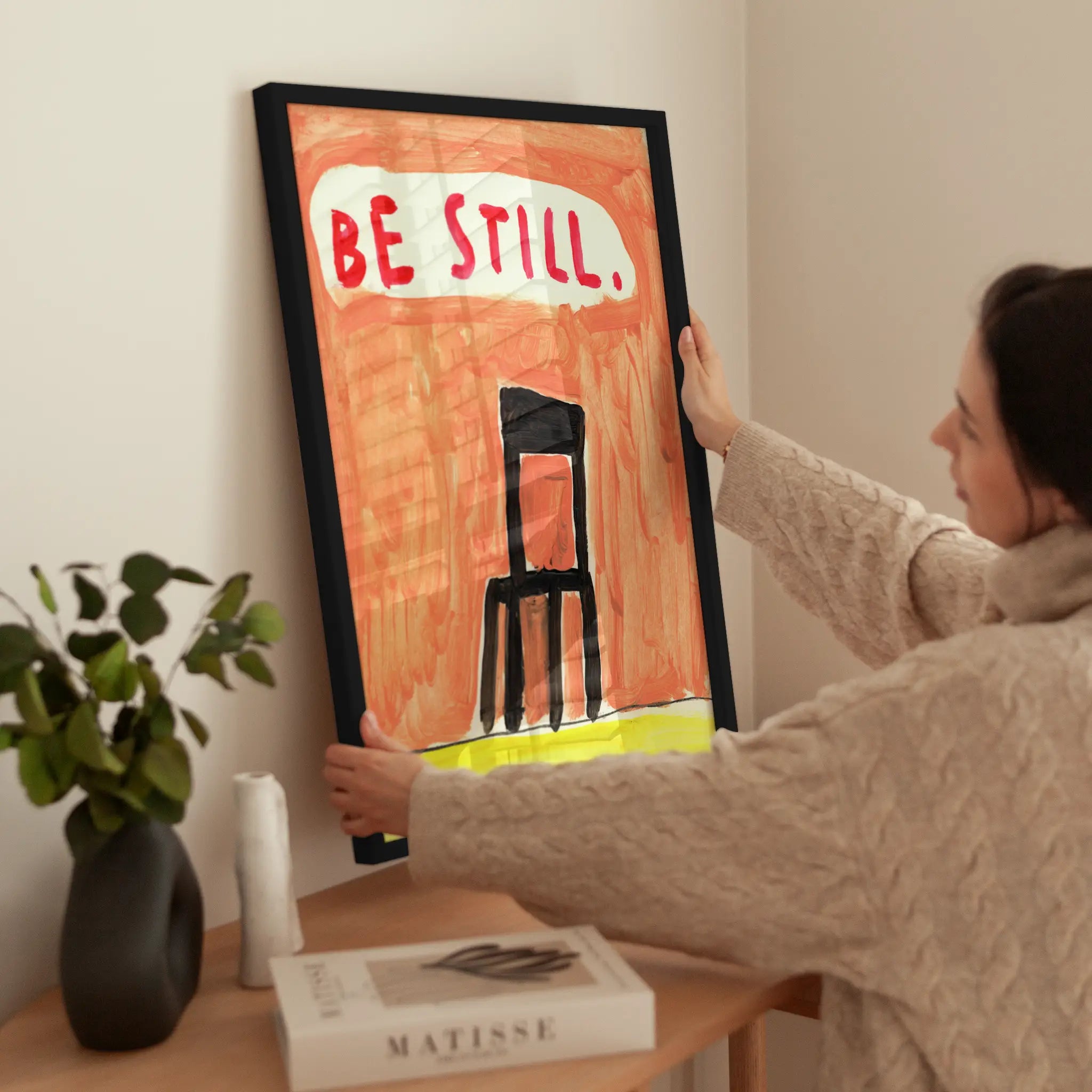 Be Still wird aufgehängt