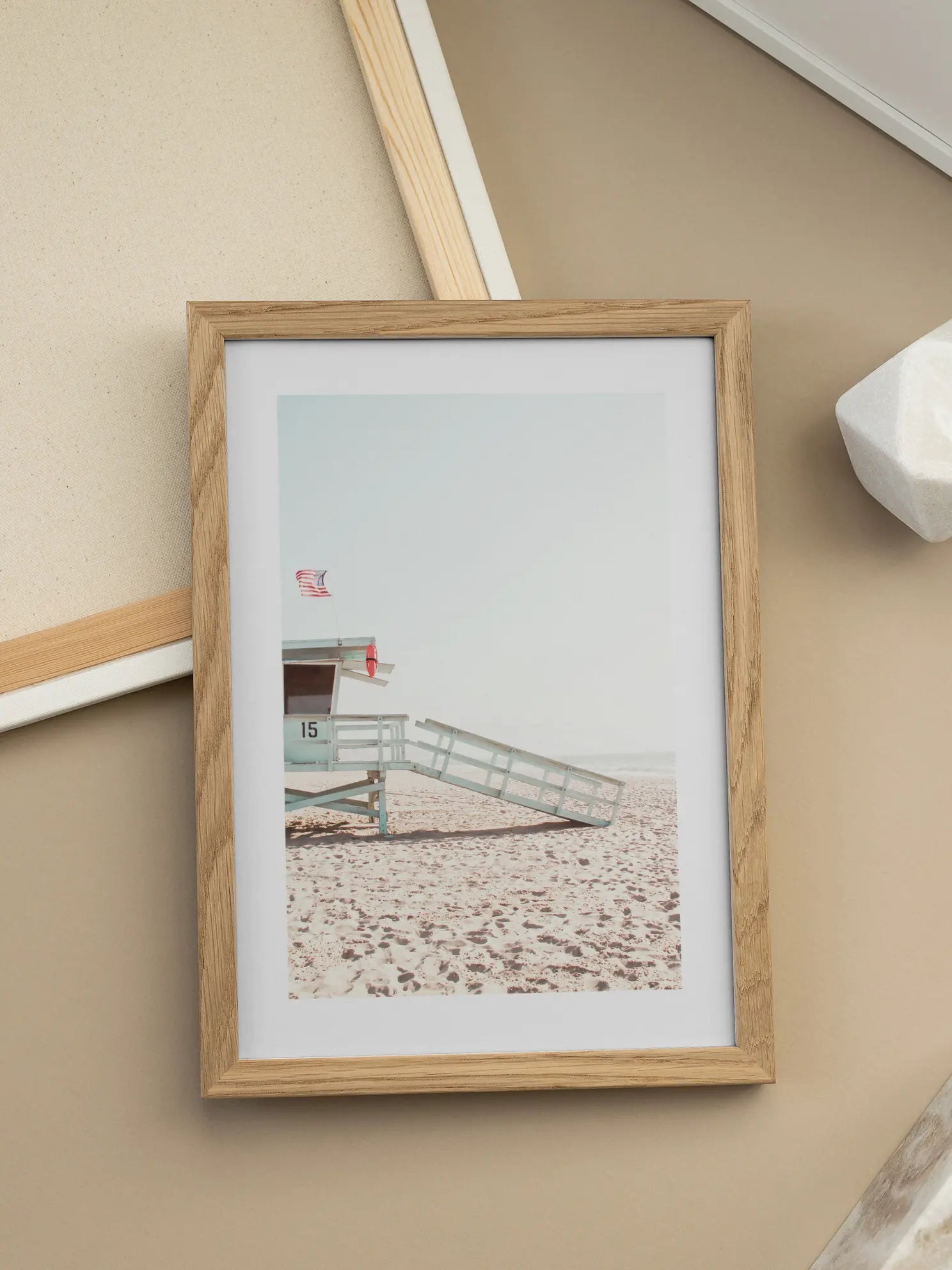 Beach Lifeguard Tower Poster